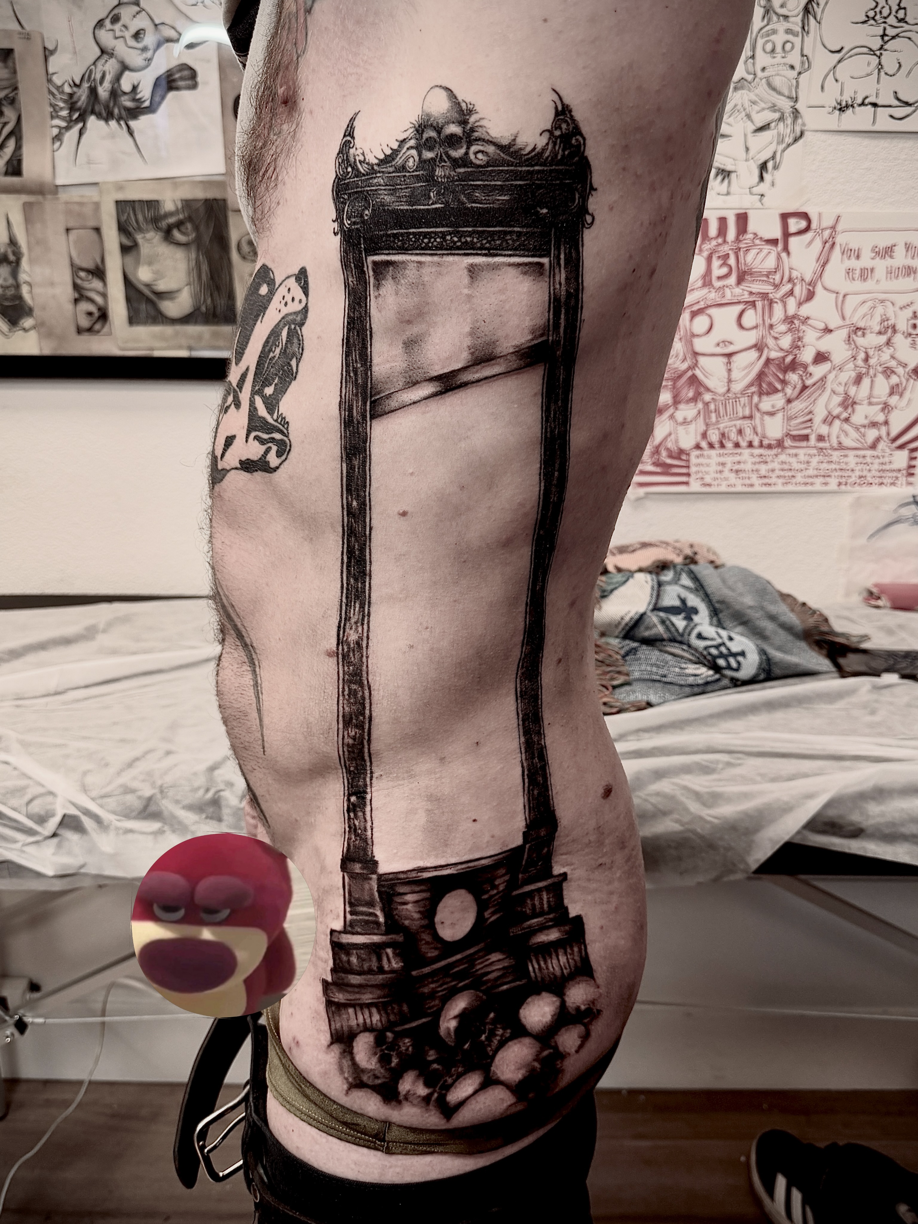 Tattoo by @hoodyink — black_and_grey