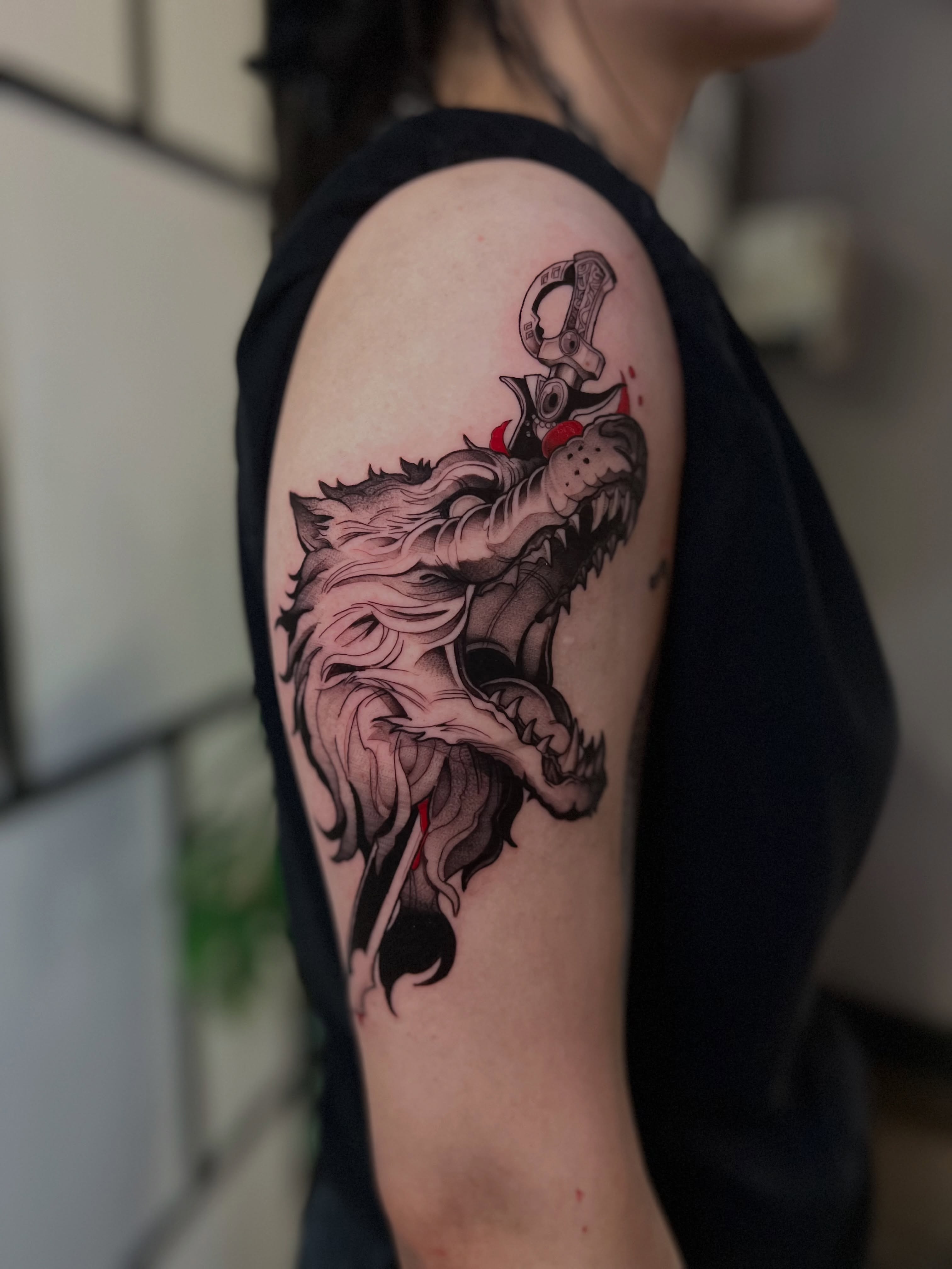 Tattoo by @makoto.tattooarts — black_and_grey, realism