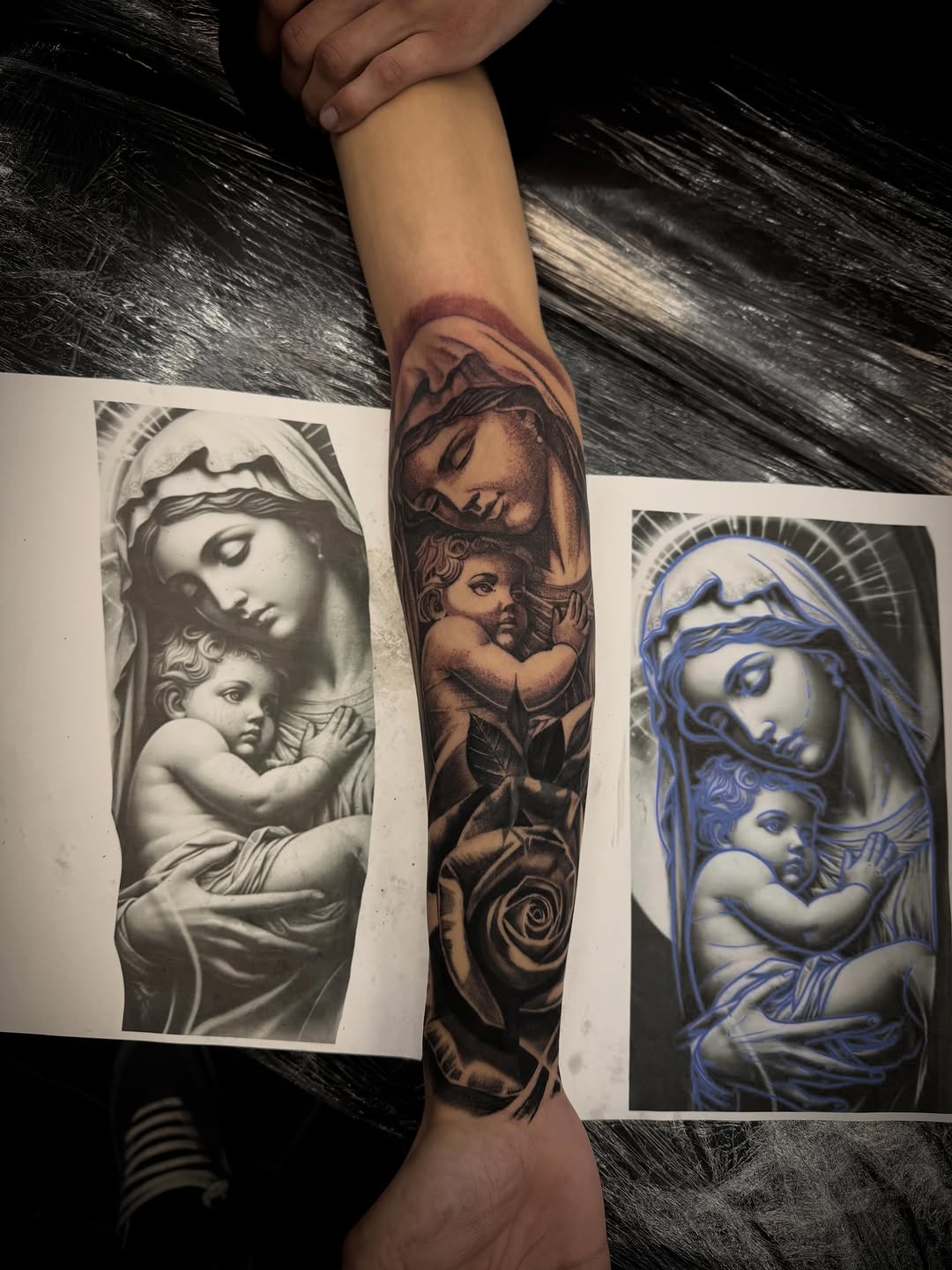 Tattoo by @marky_chavez โ realism, black_and_grey