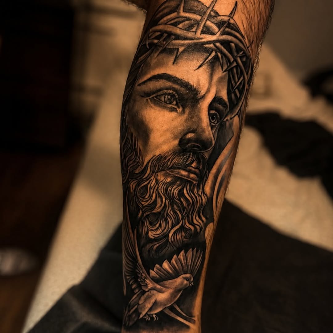 Chicano tattoo on the forearm by PMU Artist