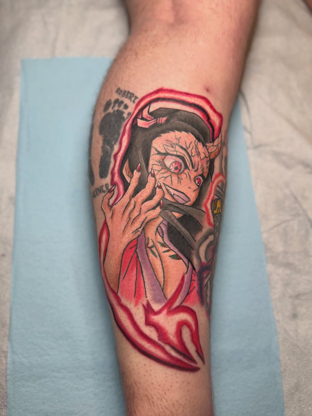 Tattoo by @tberrytattoos — anime, new_school