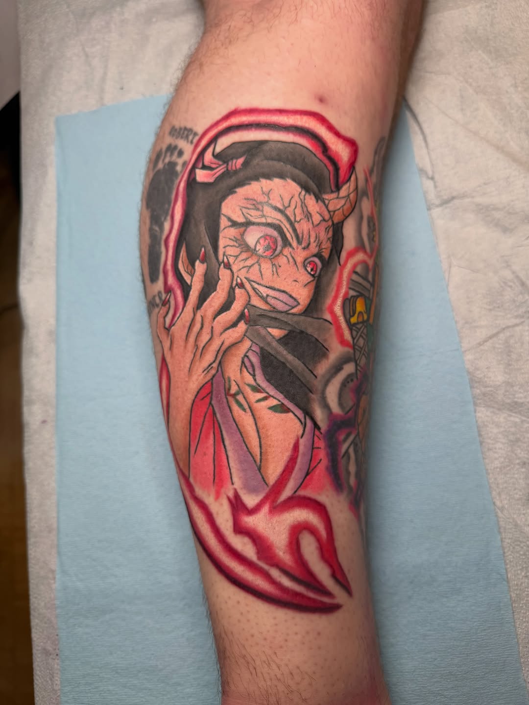 Tattoo by @tberrytattoos — anime, trash_polka