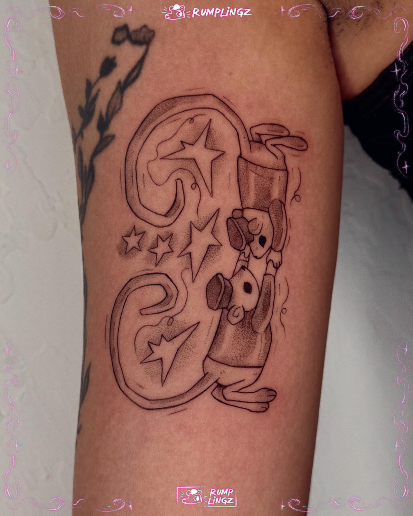 Cowboy boot and stars black and grey tattoo on the leg by 💗Rin tattoos💗