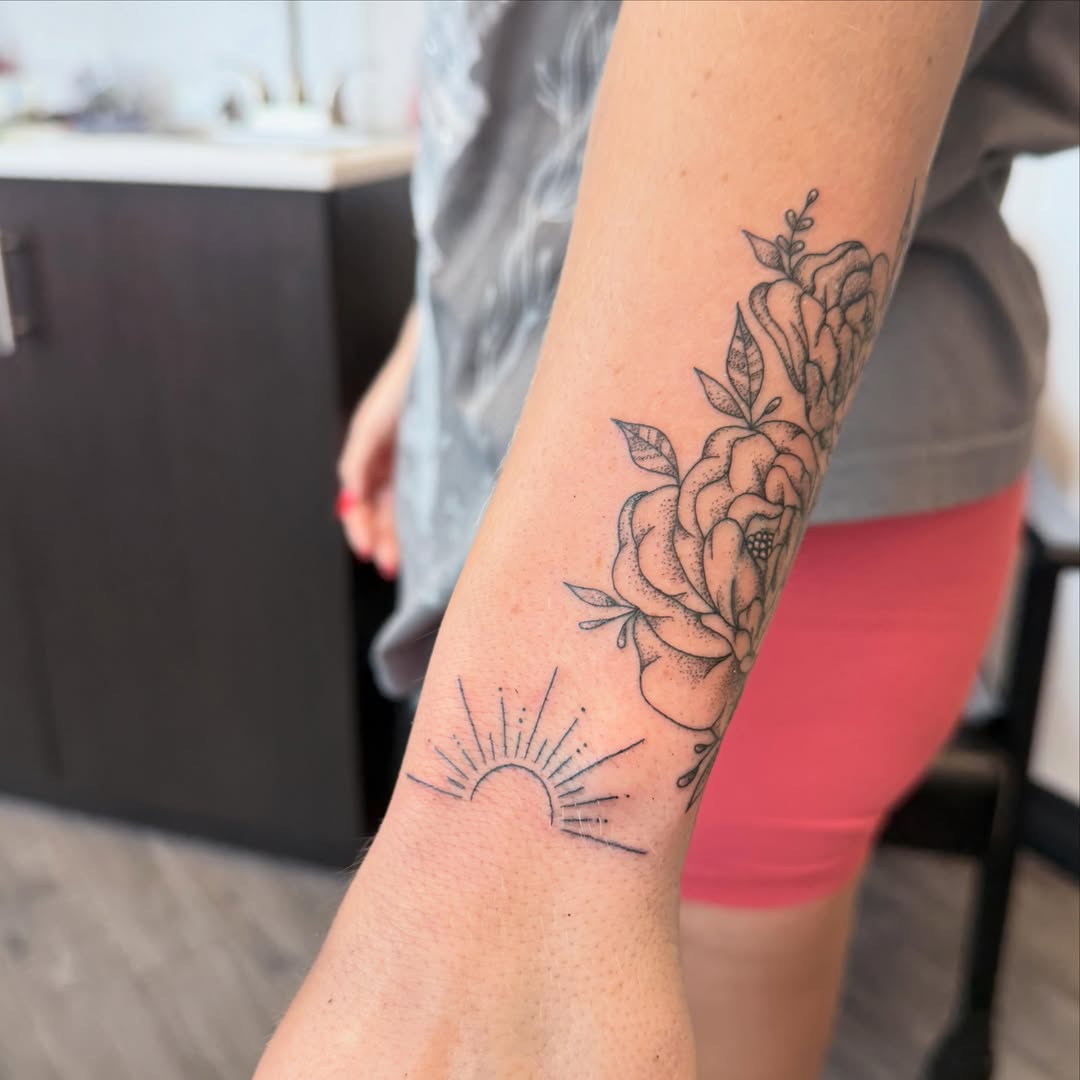 Tattoo by @lunarstudiosart — dotwork, black_and_grey