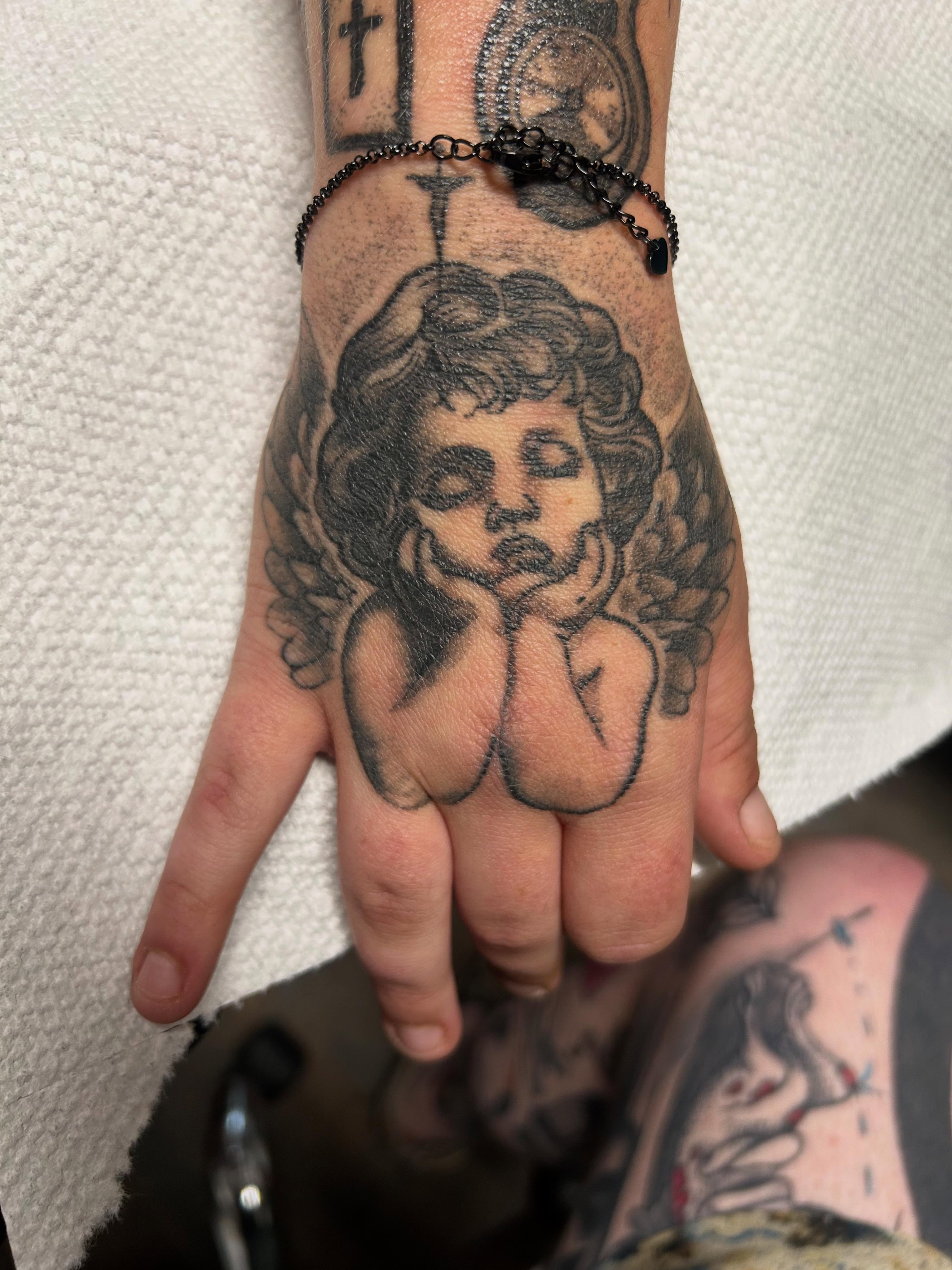 Tattoo by @inkbybray — black_and_grey