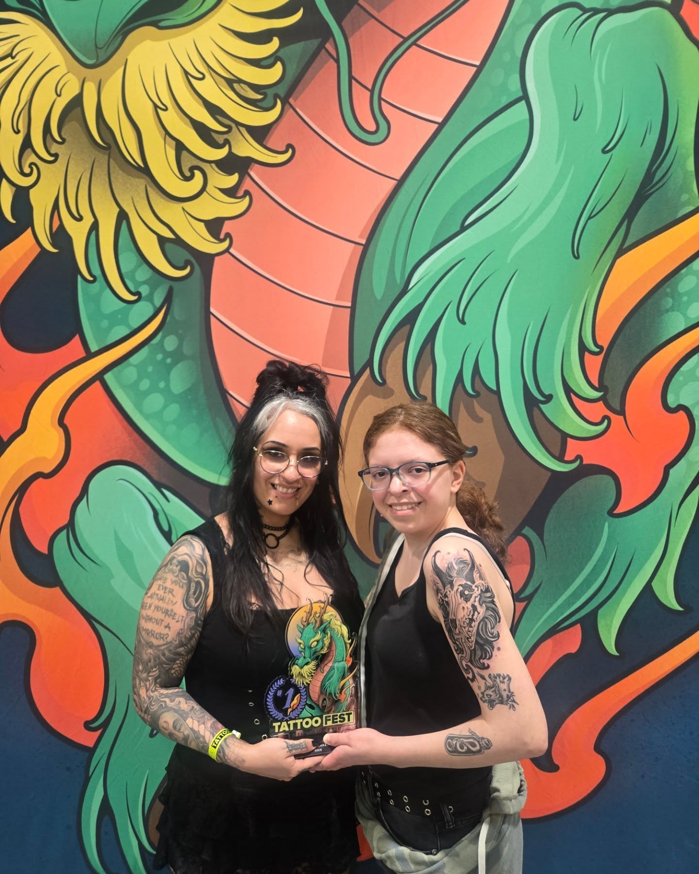 Dragon American traditional tattoo on the torso by @lovelornpotato