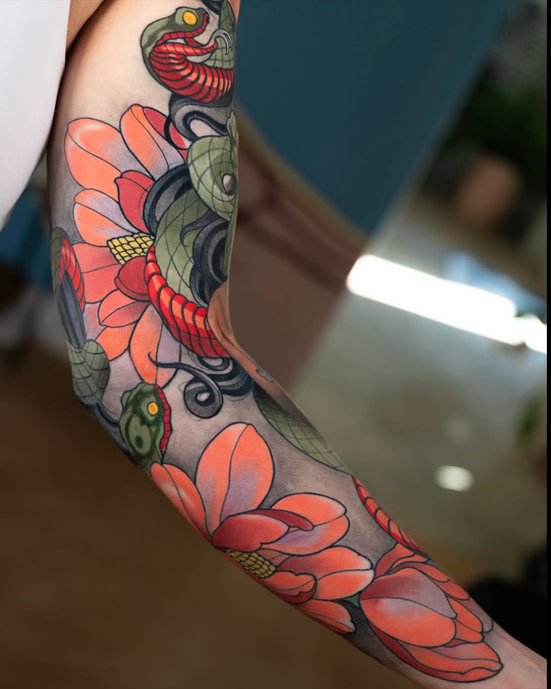 Tattoo by @lorenzolopezart — japanese_irezumi, neo_traditional