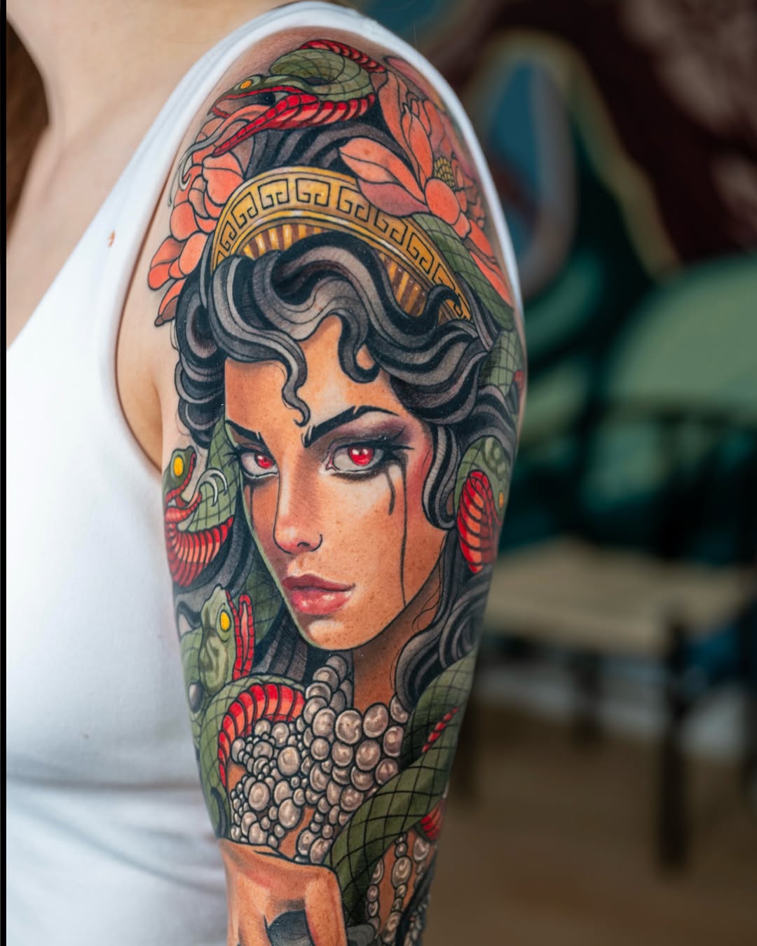 Tattoo by @lorenzolopezart — realism, neo_traditional