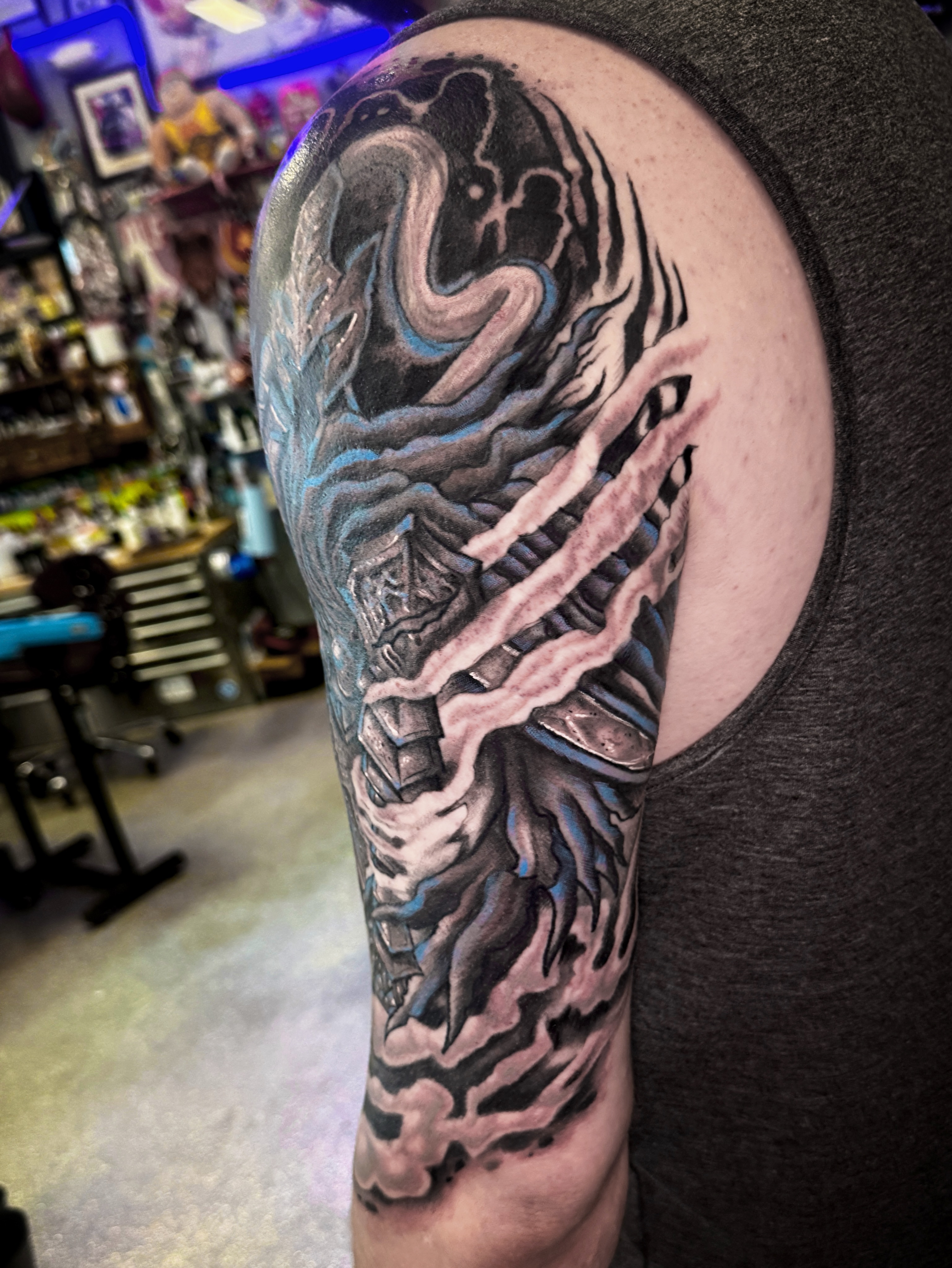 Tattoo by @tattoosbybrooks — black_and_grey, realism
