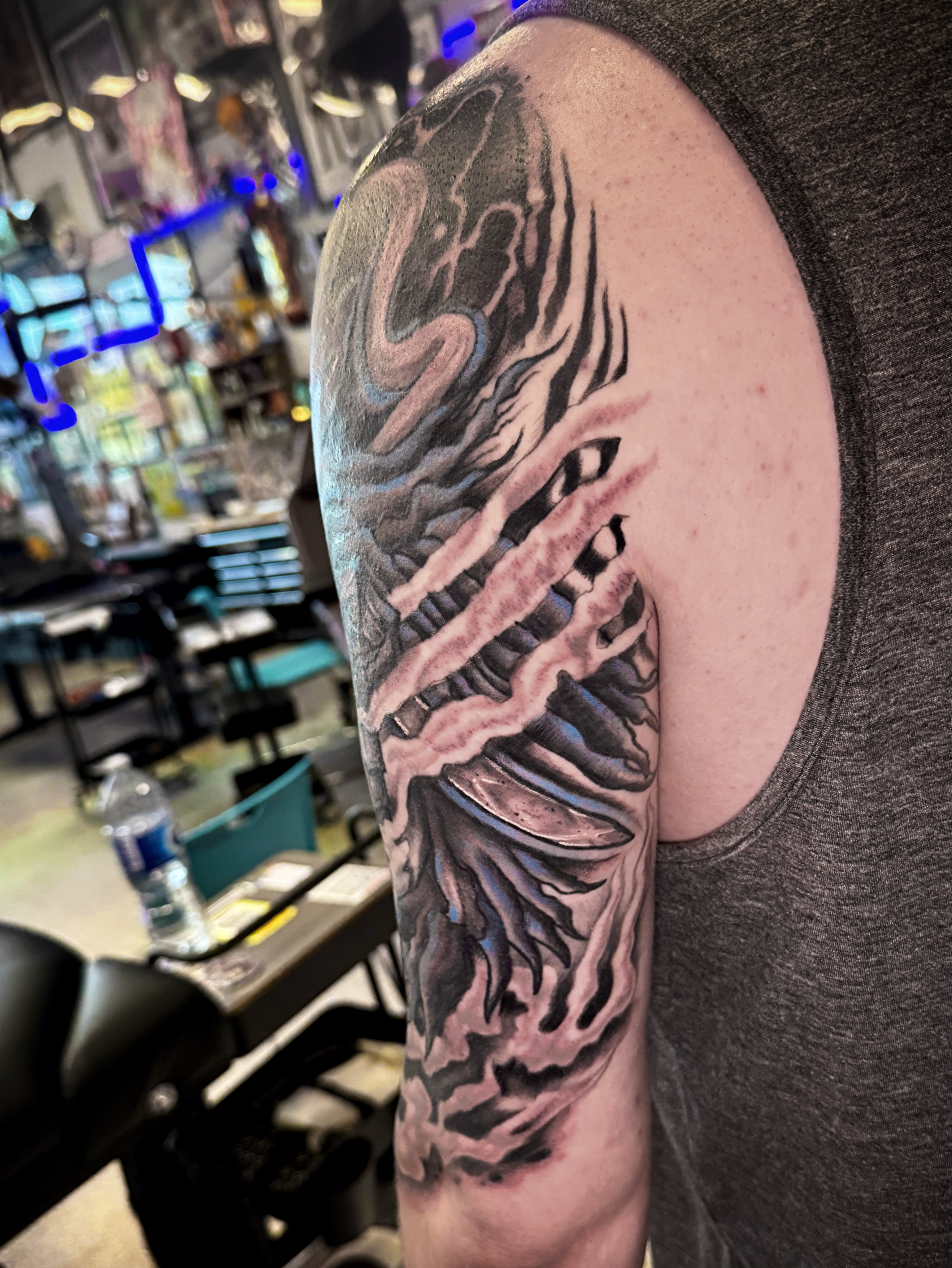 Tattoo by @tattoosbybrooks — black_and_grey