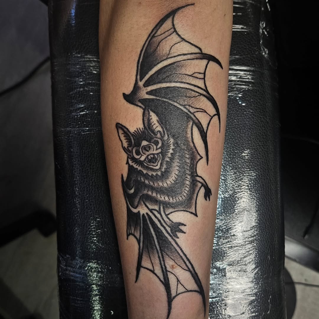 Tattoo by @babyghoul_inked — american_traditional, black_and_grey