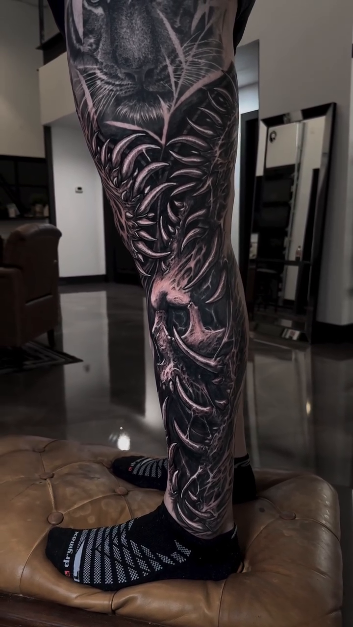 Tattoo by @coryjamestattoo — black_and_grey, realism