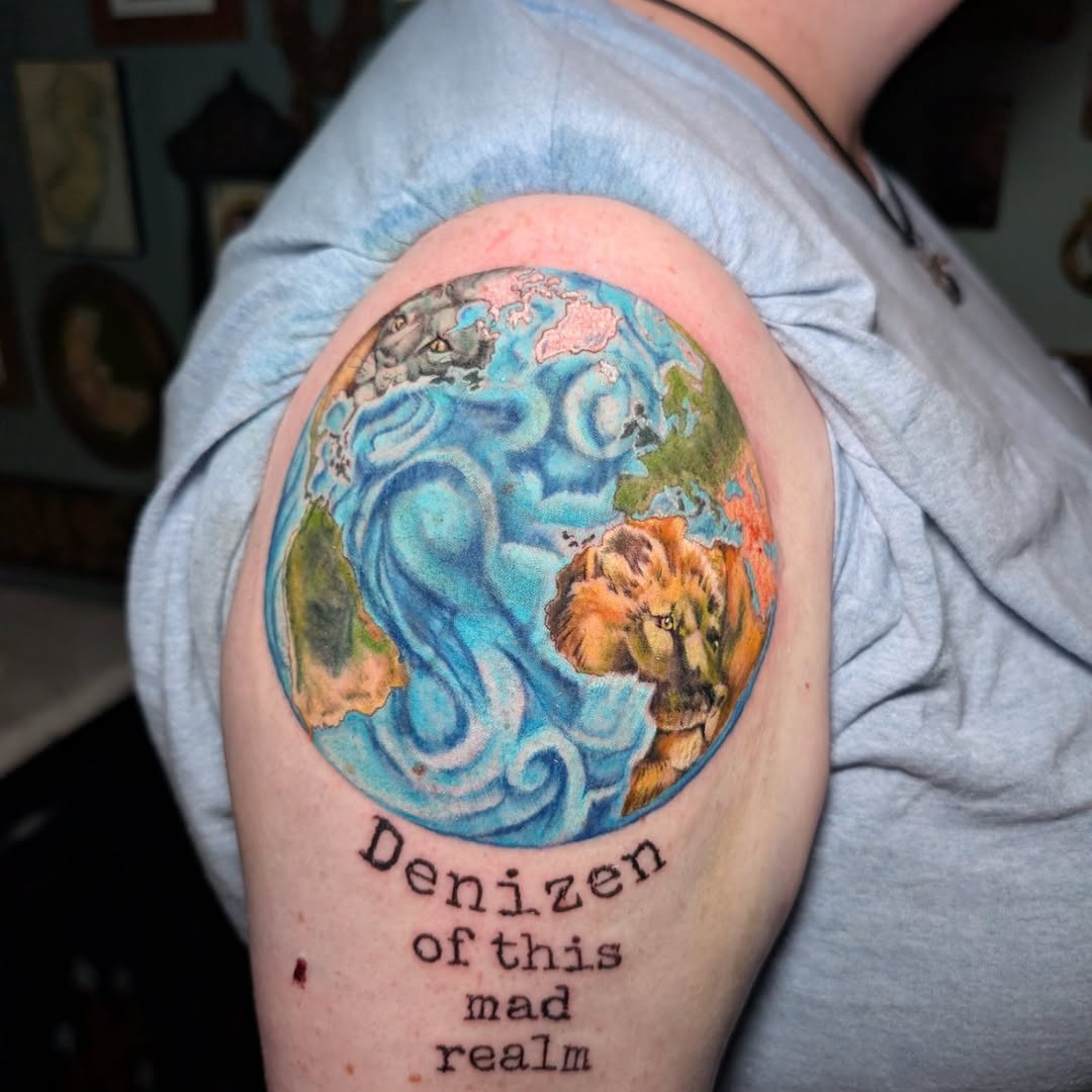 Tattoo by @cattatalso โ realism, black_and_grey