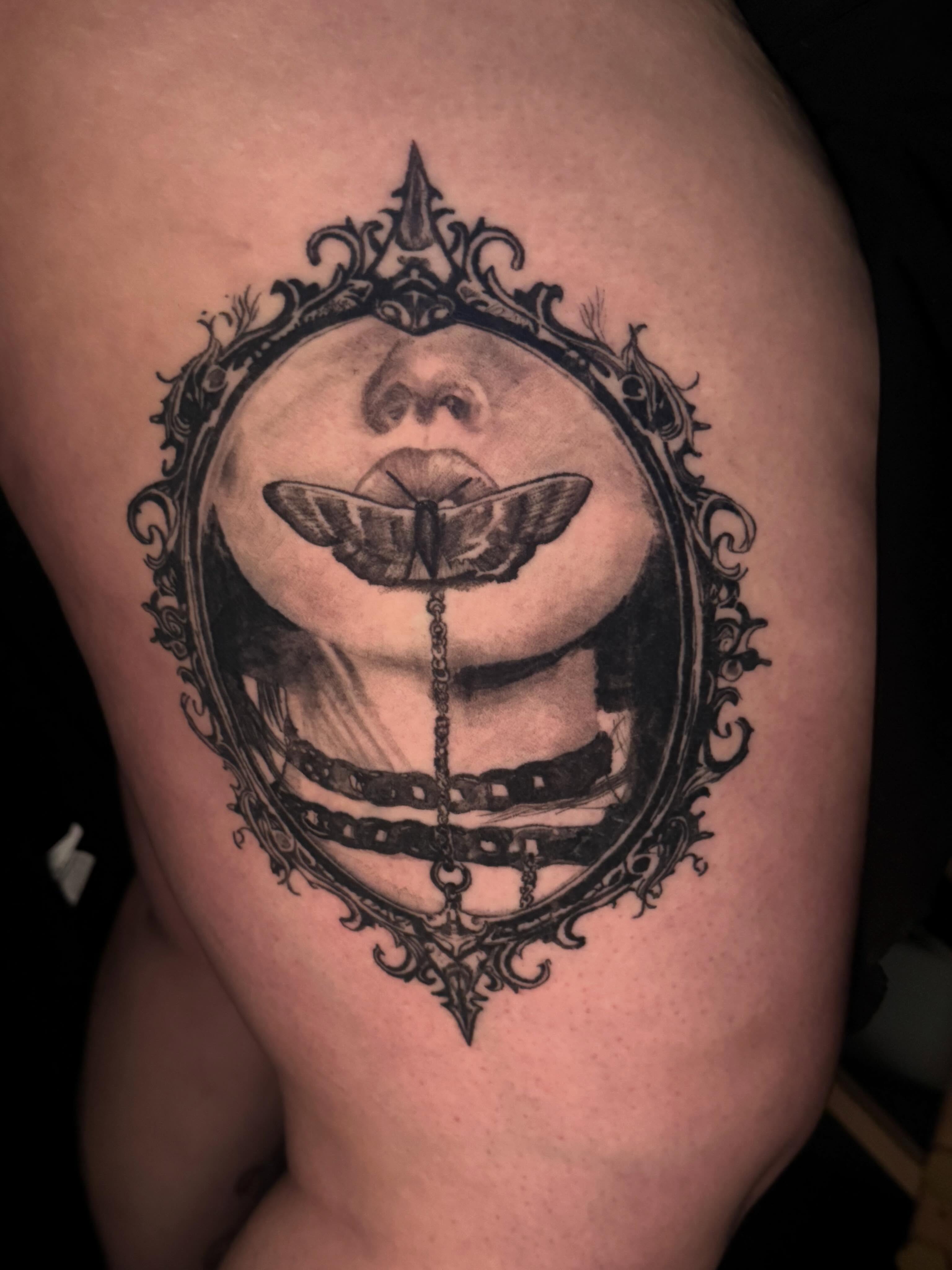 Tattoo by @ninelivestvttoo β black_and_grey, dark_realism