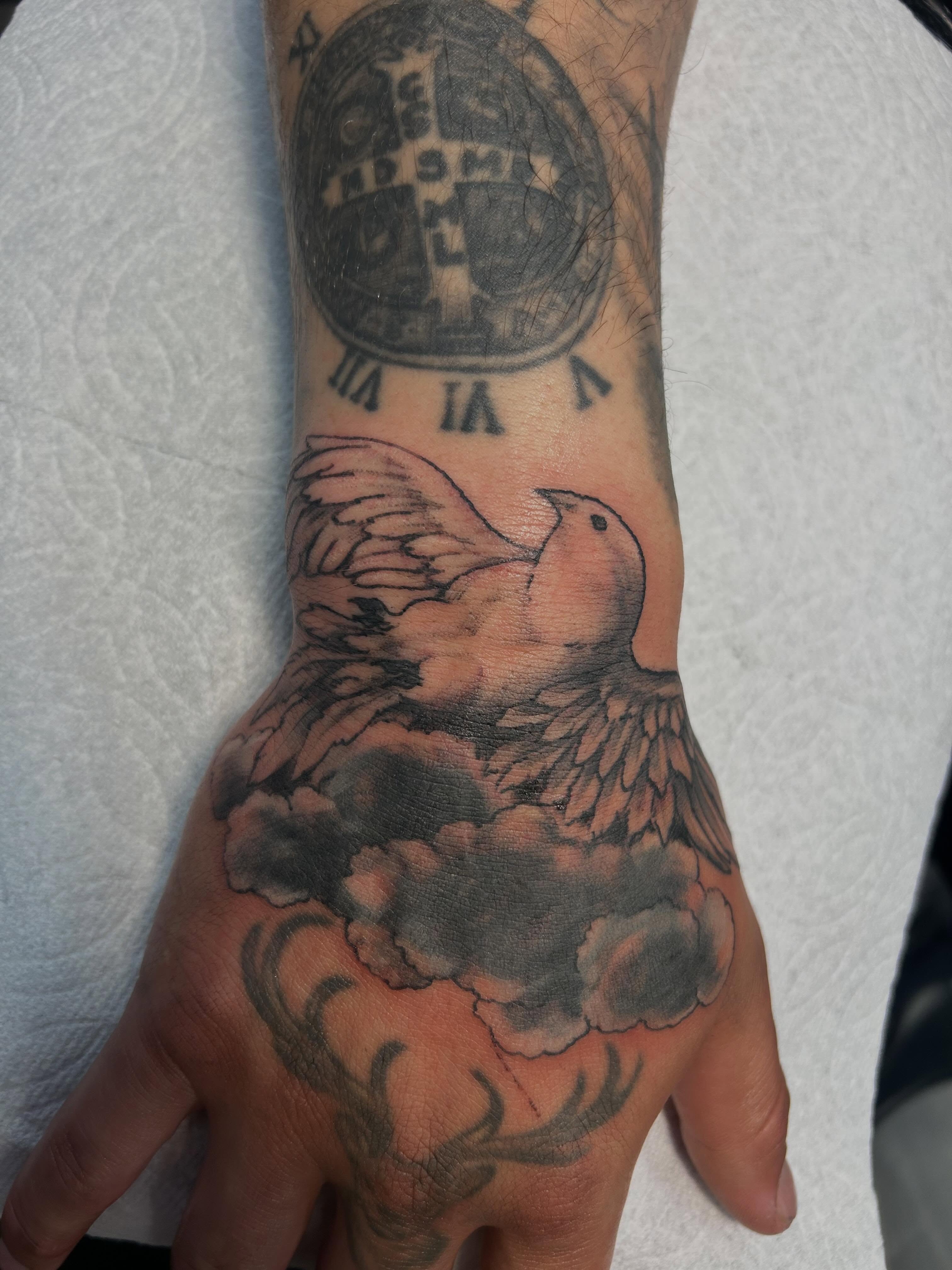 Tattoo by @fionatattooos — black_and_grey