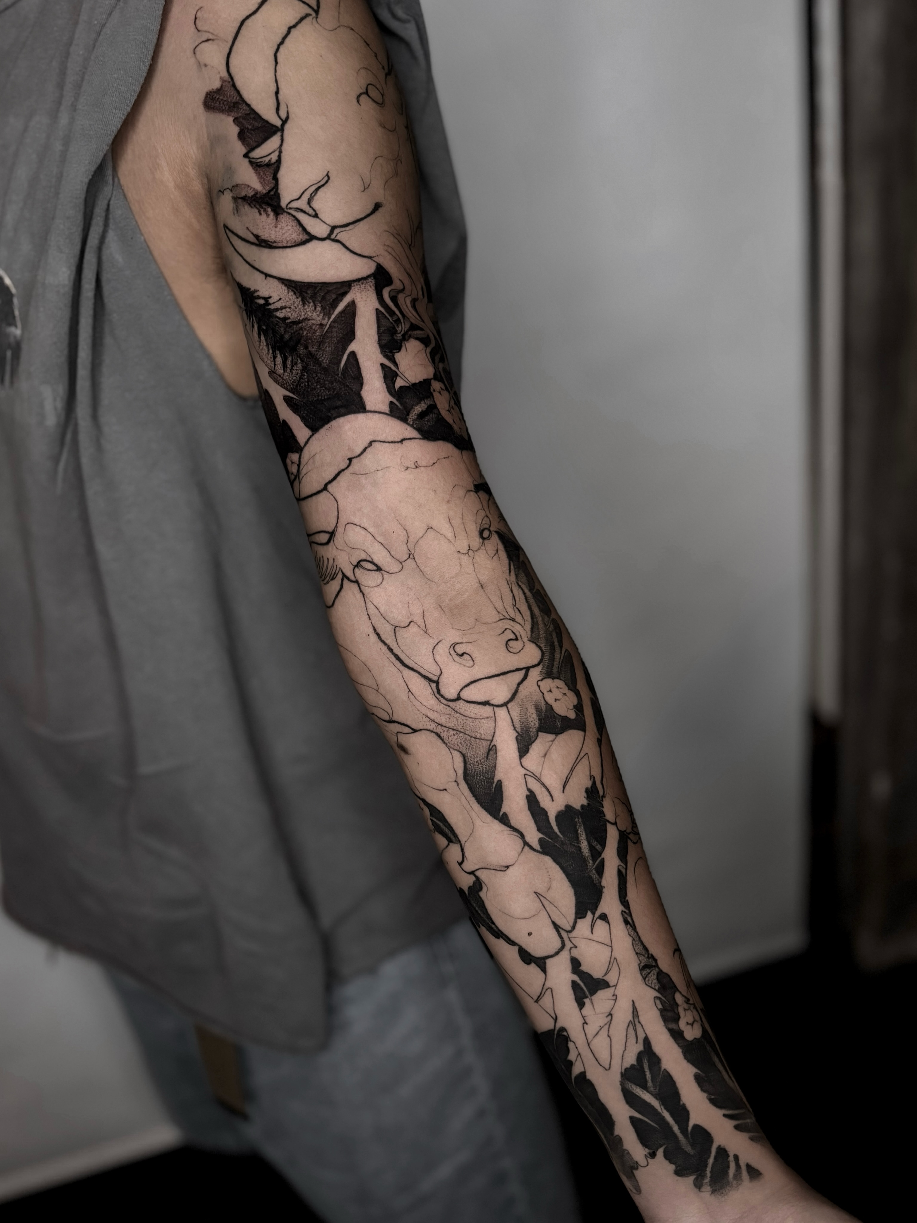 Tattoo by @338tattoo — black_and_grey, realism