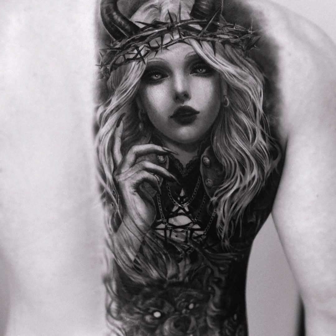 Tattoo by @tattooel_light — realism, dark_realism