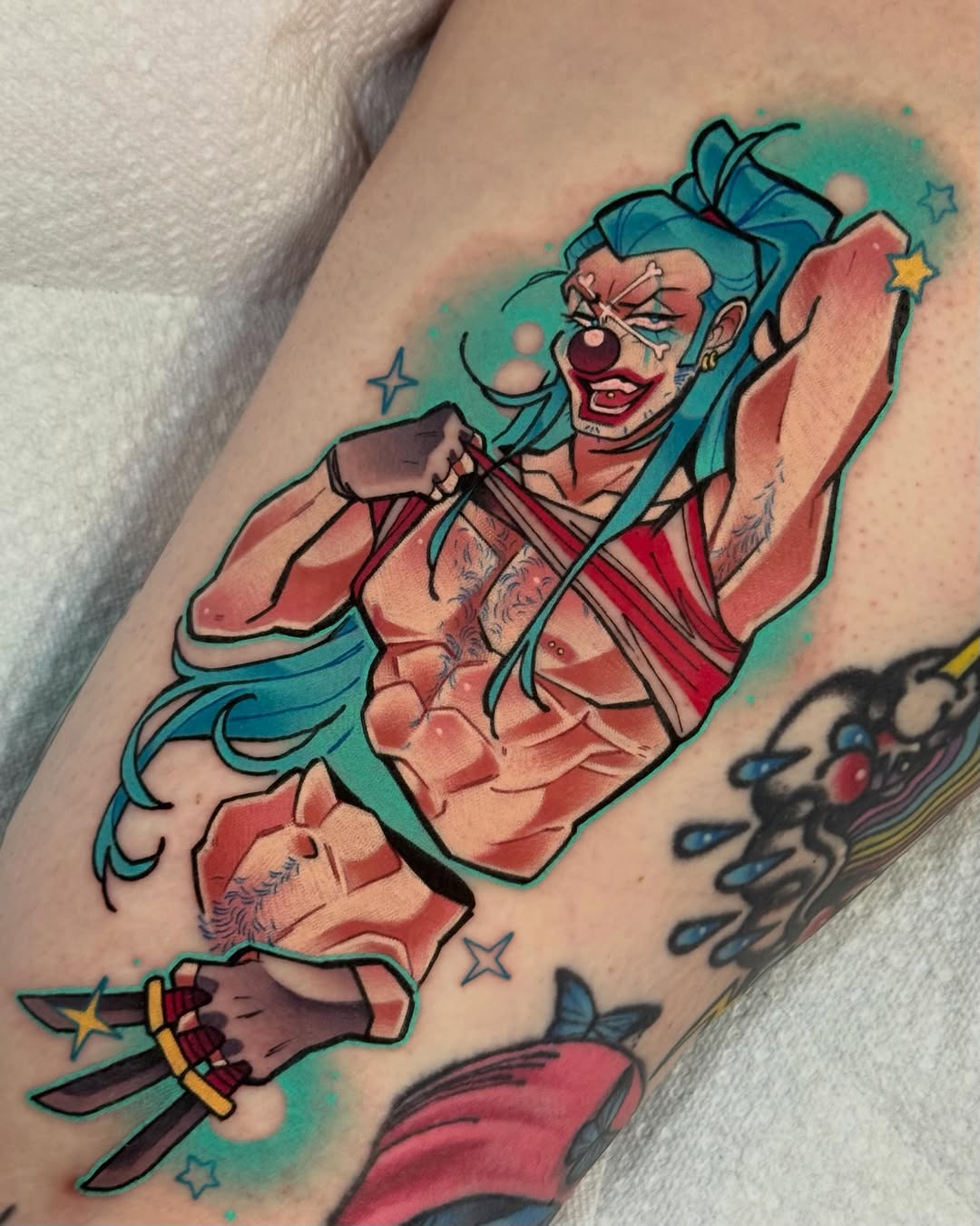 Tattoo by @clwnslvt β new_school, anime