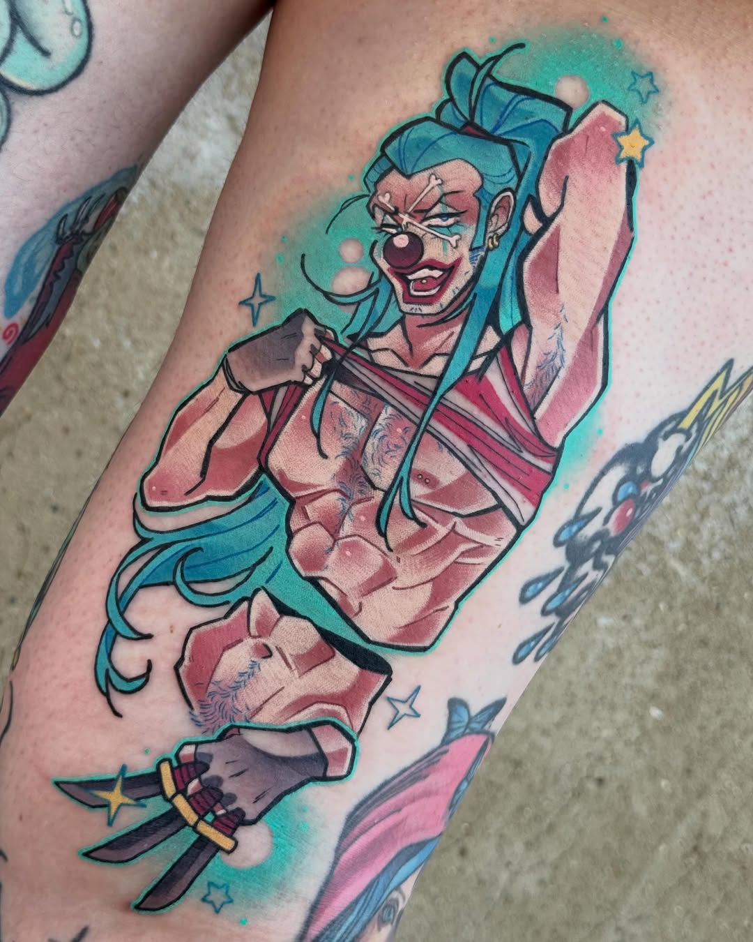 Tattoo by @clwnslvt β new_school, anime