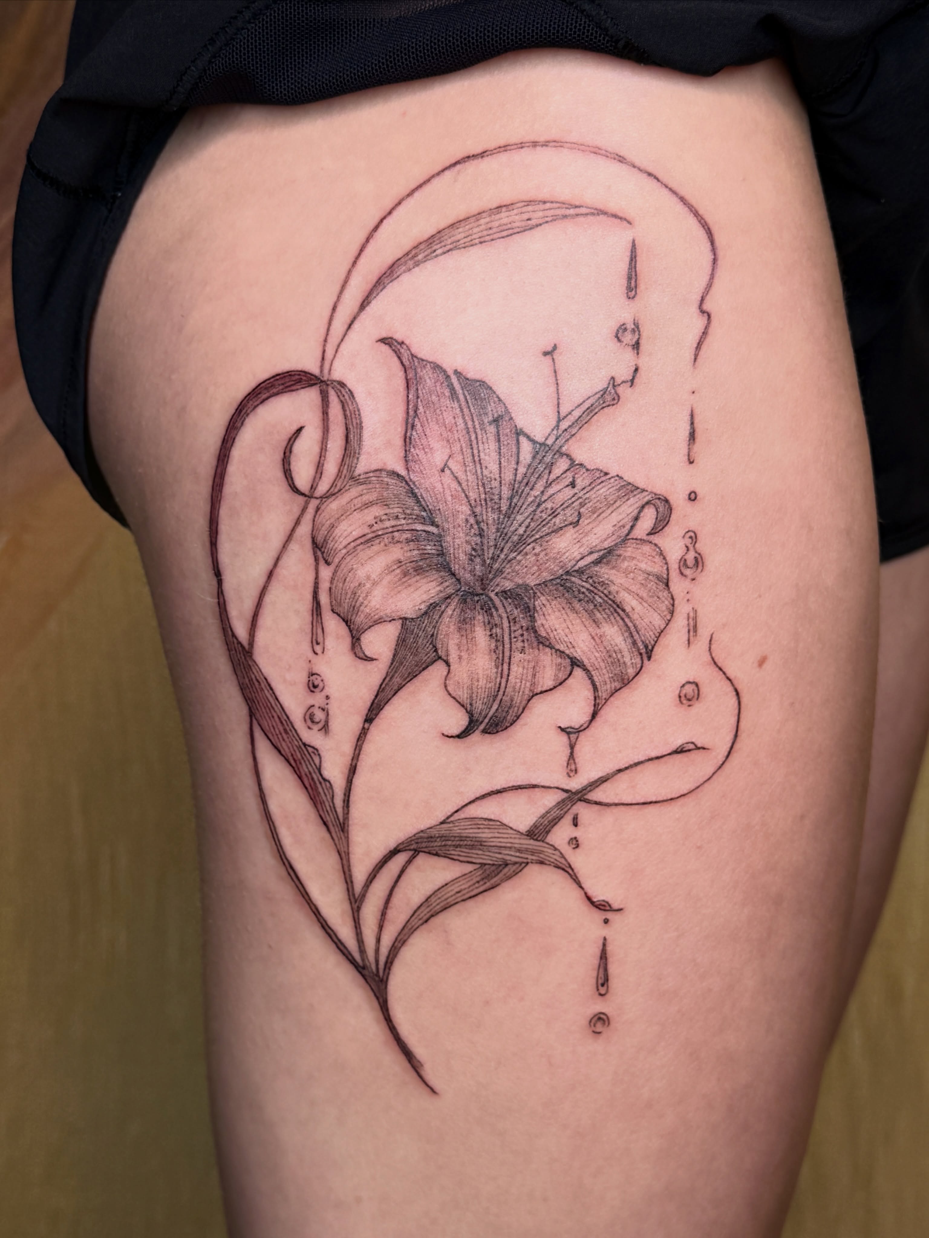 Tattoo by @tatertottats — black_and_grey