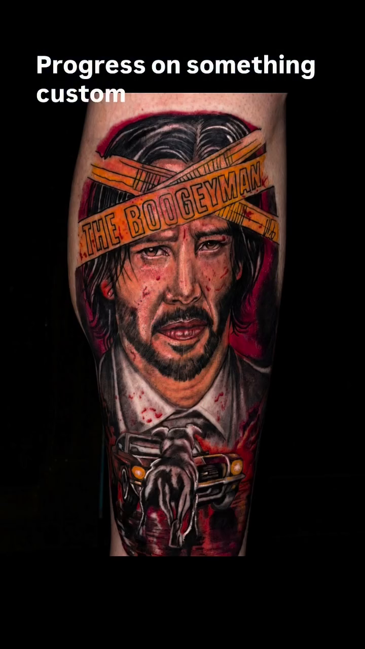 Dark art tattoo on the forearm by Shake_tatts