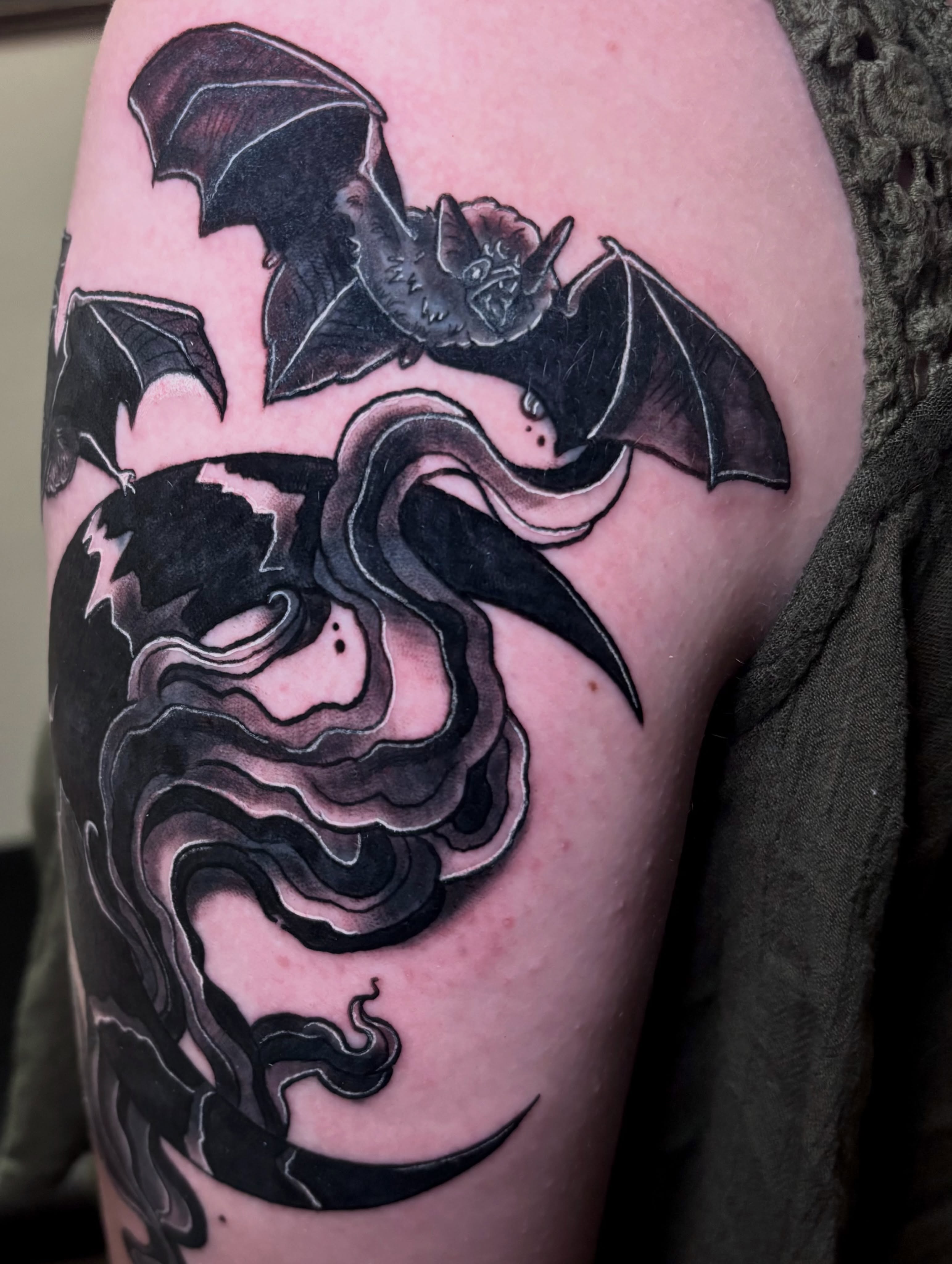 Tattoo by @silverseptemberart — black_and_grey, realism