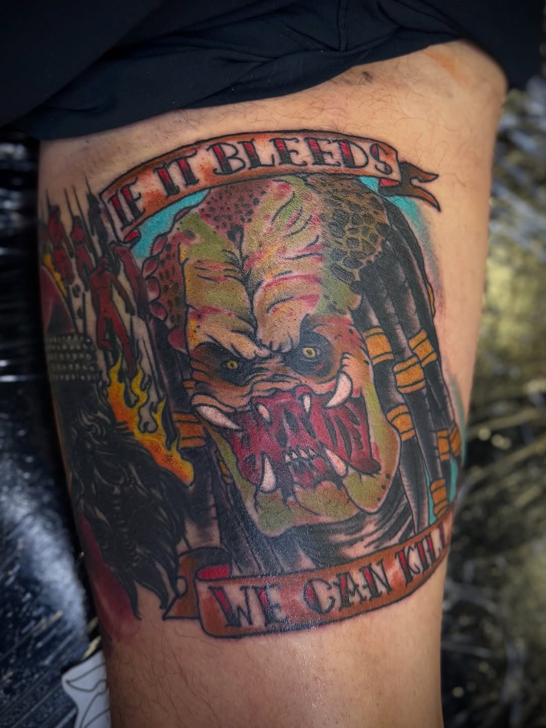 Tattoo by @oldfeatherfingers — american_traditional, realism