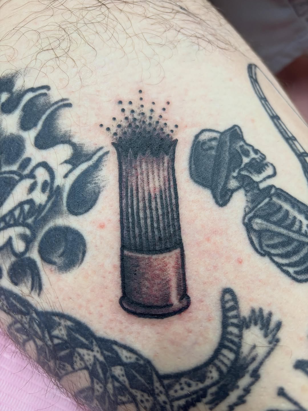 Tattoo by @oscartattooer — black_and_grey, realism