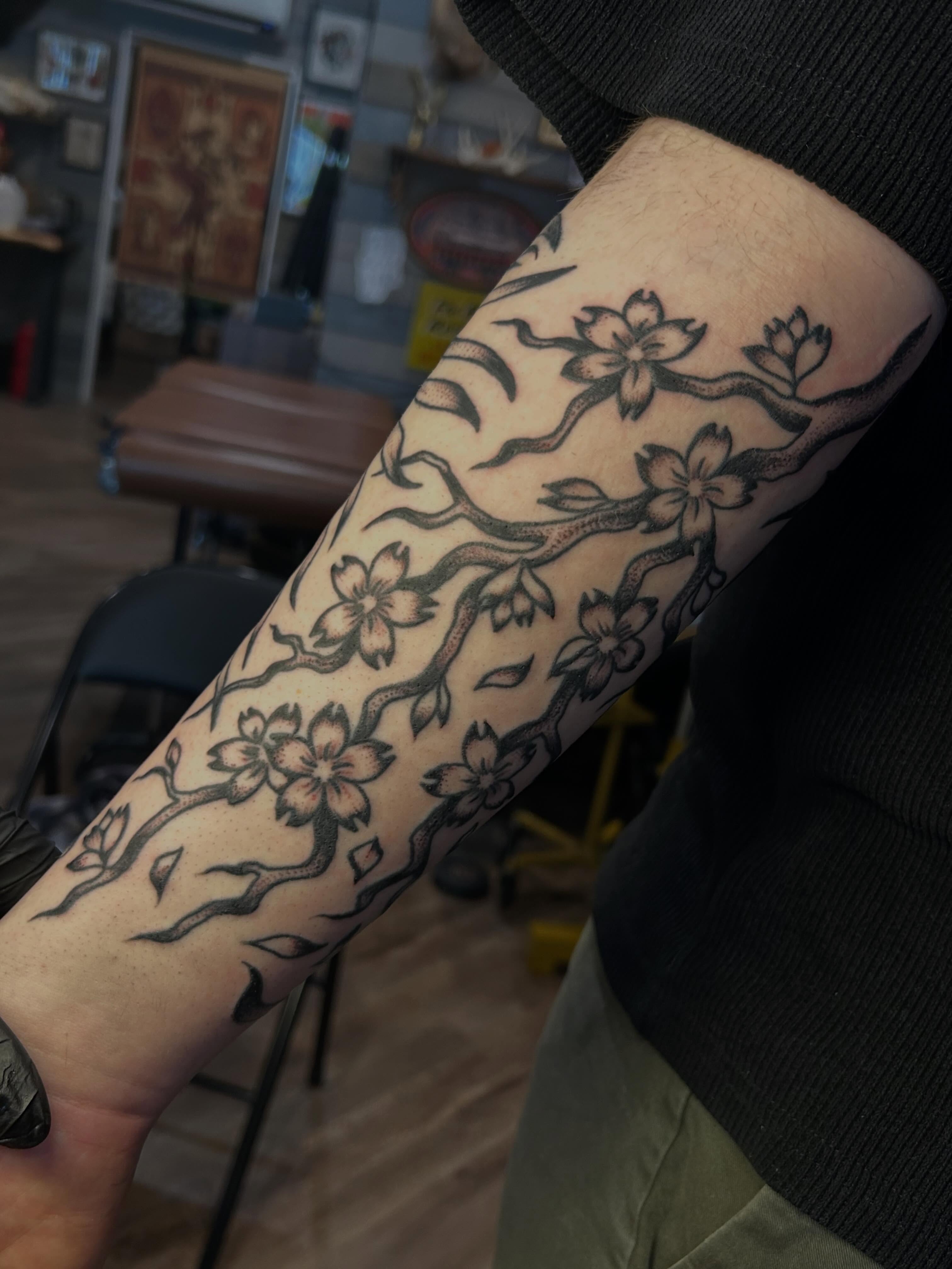 Tattoo by @morganmtattoo — black_and_grey