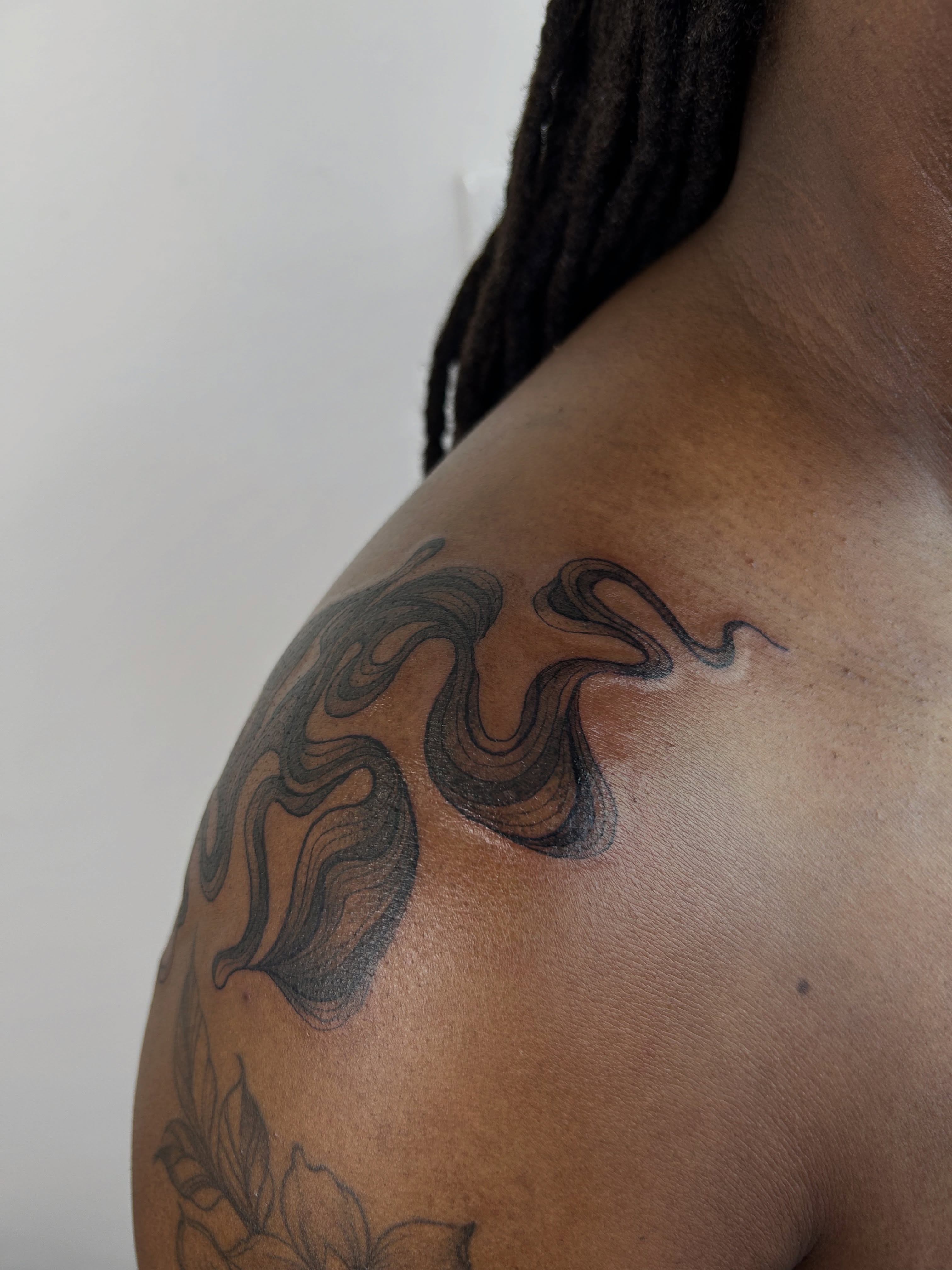 Tattoo by @bria.tattoos — black_and_grey