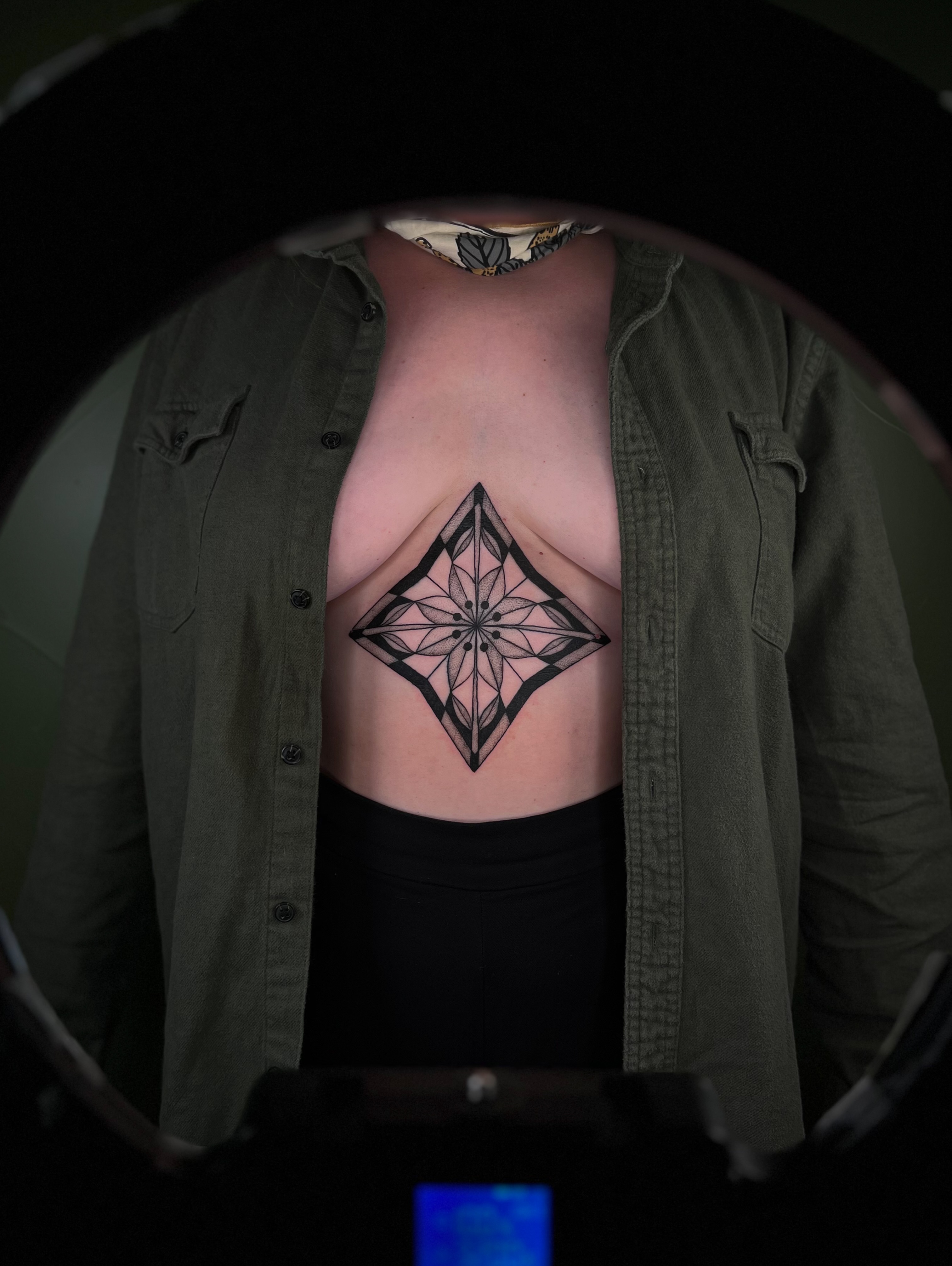Geometric design geometric tattoo on the chest by ๐ฅ ๐๐ฅ๐๐ฑ๐ข๐ฌ ๐ฅ