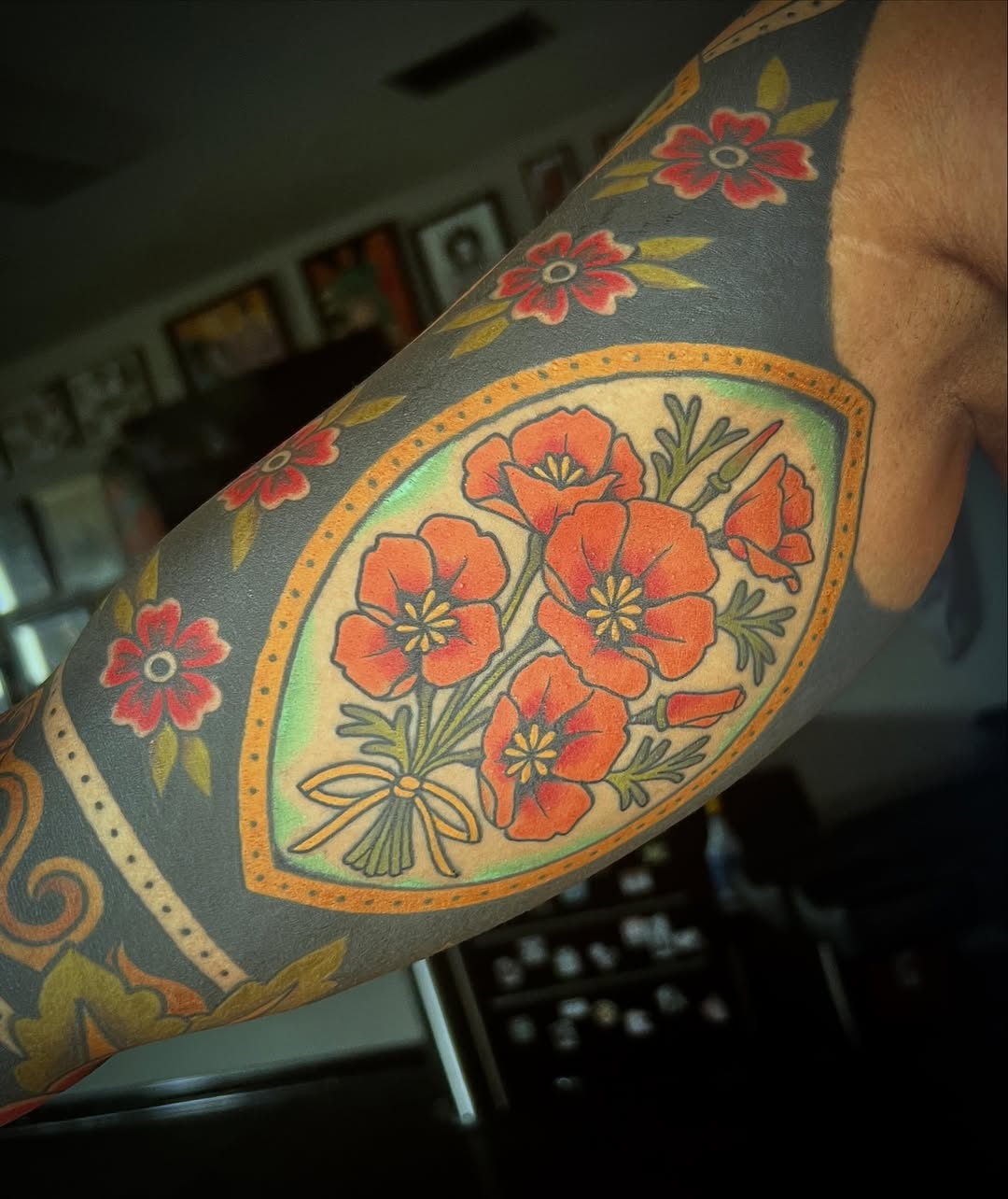 Tattoo by @taylorthetattooer — american_traditional, blackwork