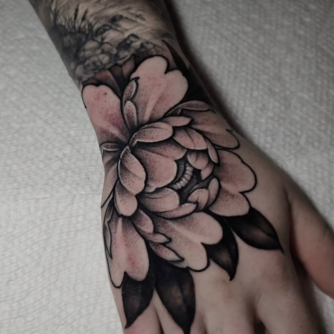 Tattoo by @ashcampbellsoup — black_and_grey, dotwork