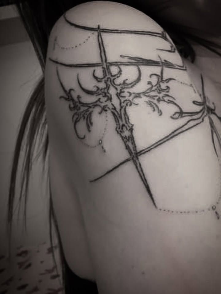 Tattoo by @annaxinks — black_and_grey