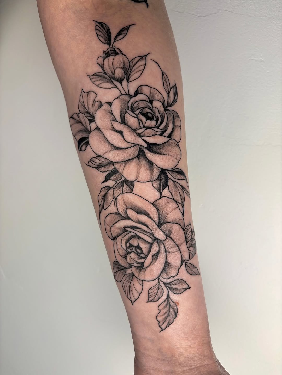 Tattoo by @profound.desires — black_and_grey, fine_line