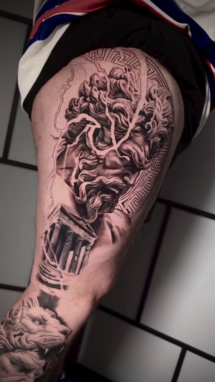 Tattoo by @benzo_ink — realism, black_and_grey
