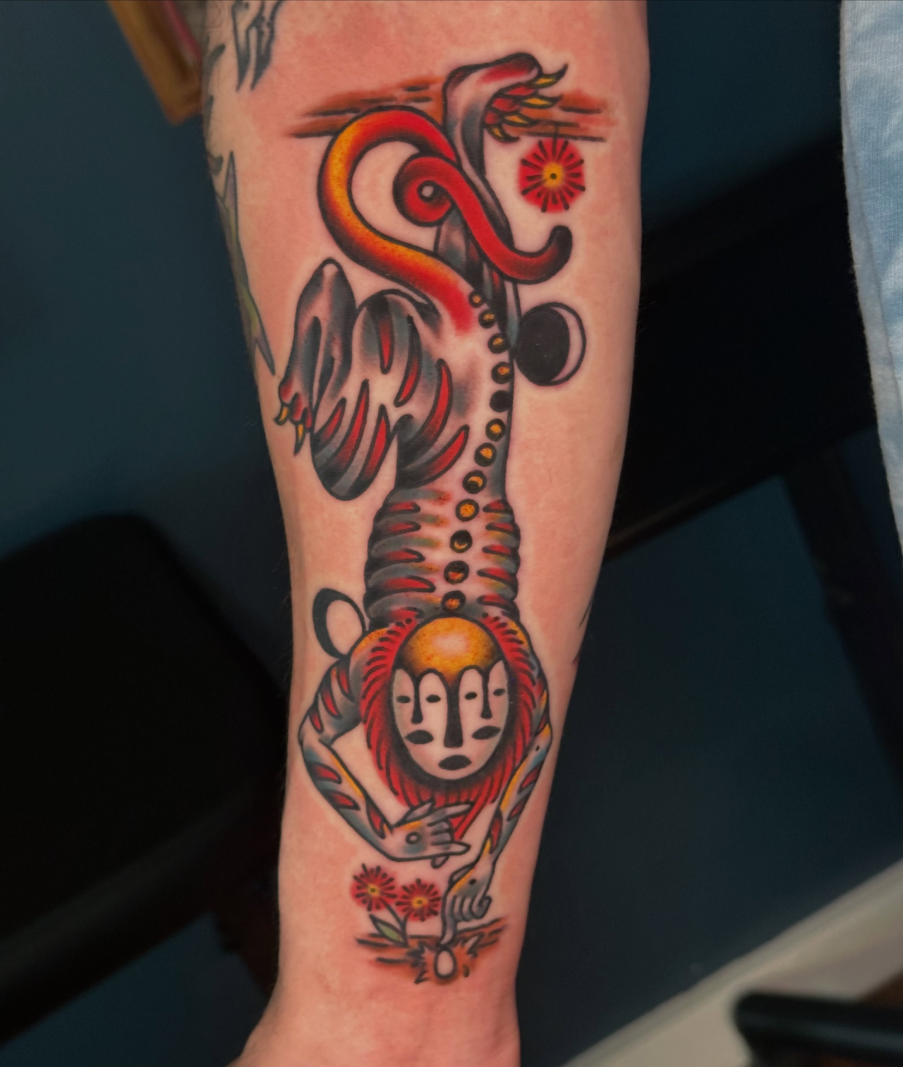 Tattoo by @terminatrixx — american_traditional, dotwork