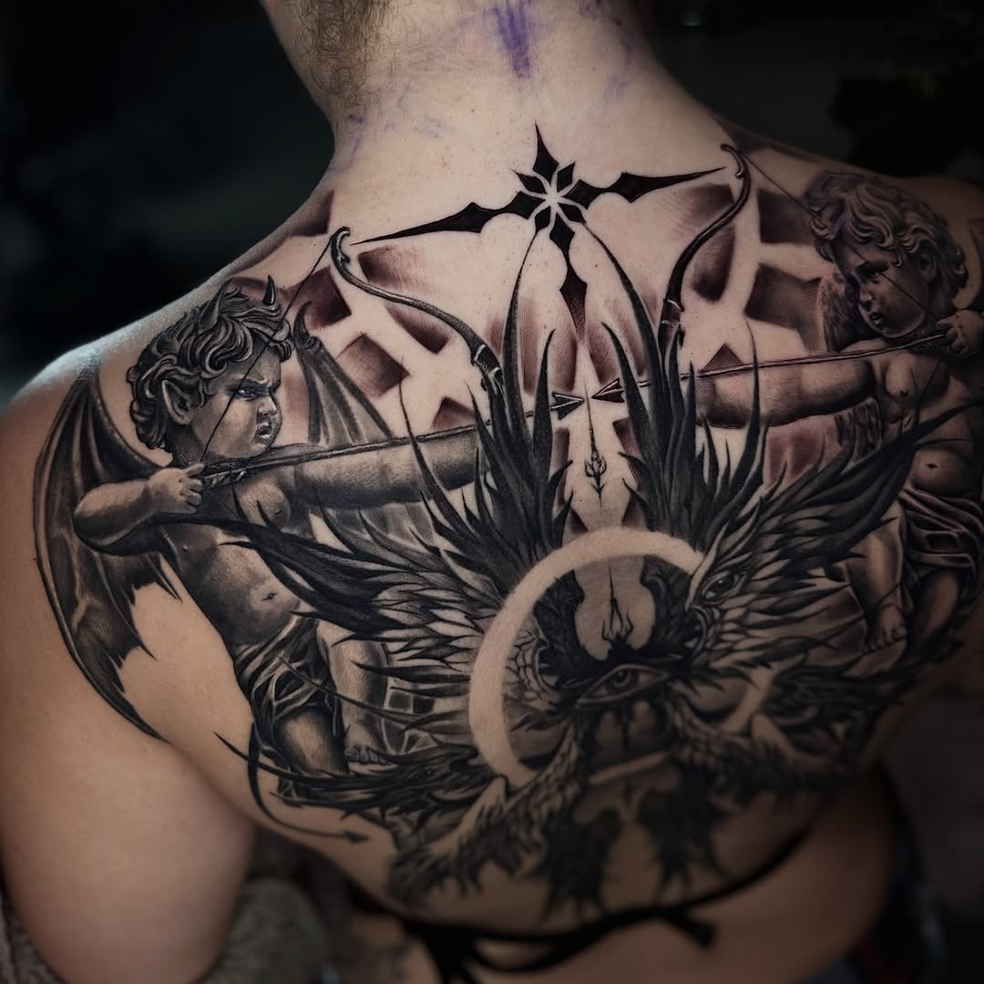 Tattoo by @scarlet.tattooz — black_and_grey, realism