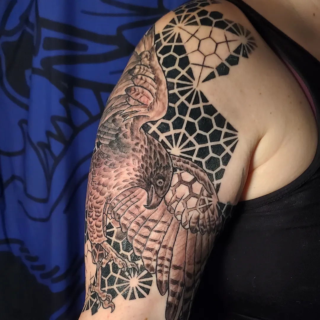 Tattoo by @crookedwil — realism, geometric