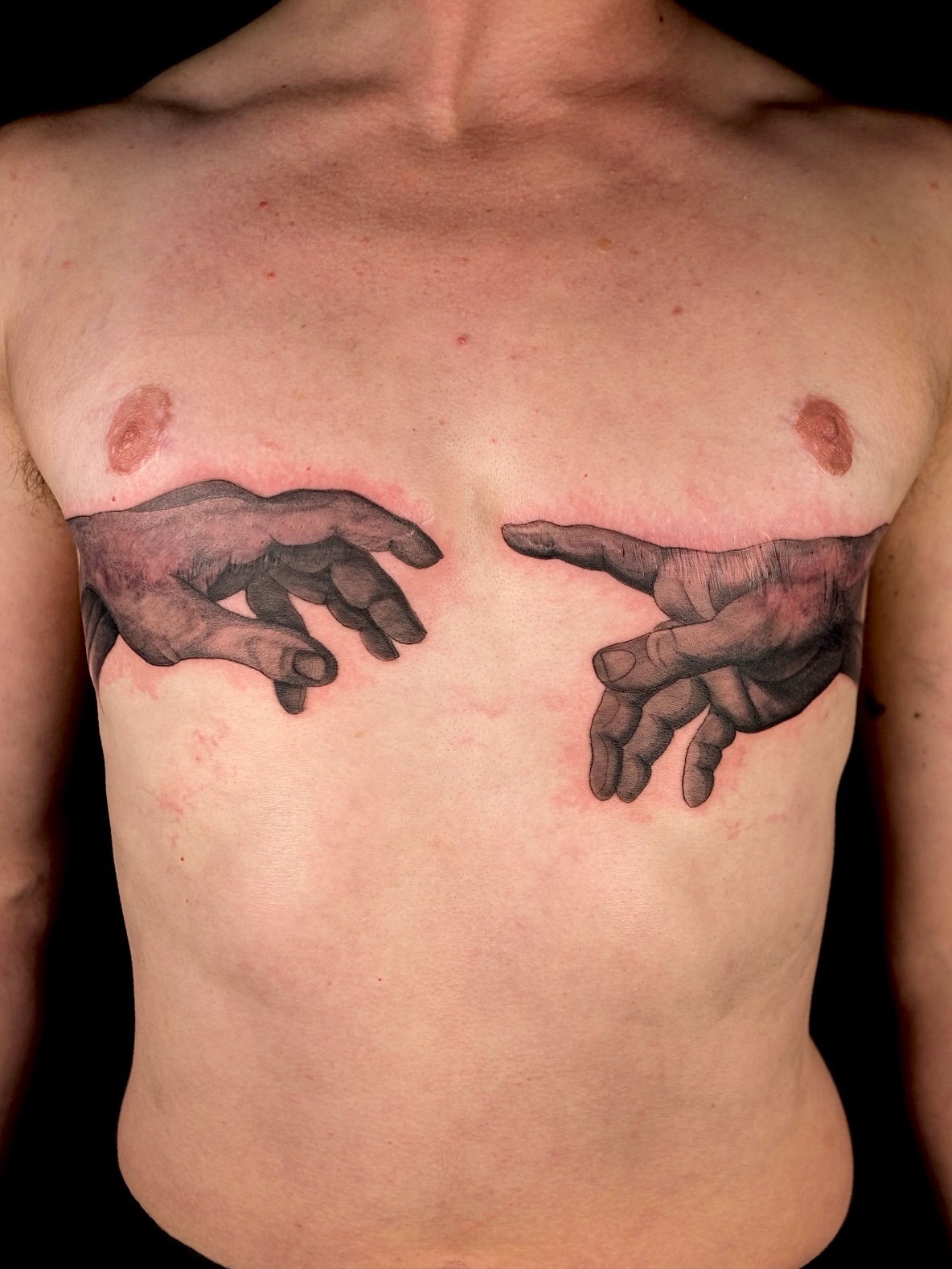 Tattoo by @shaypokes — black_and_grey