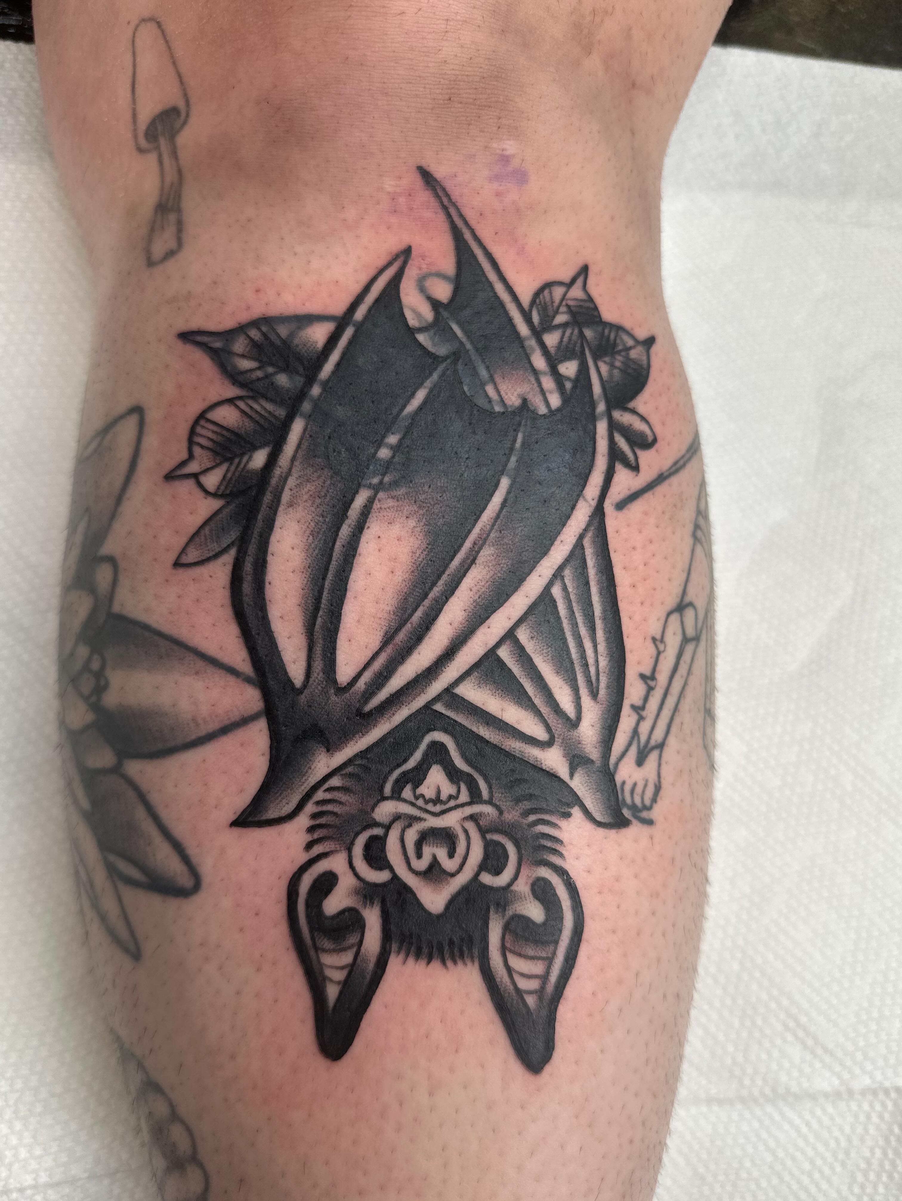 Tattoo by @hyenainks — black_and_grey