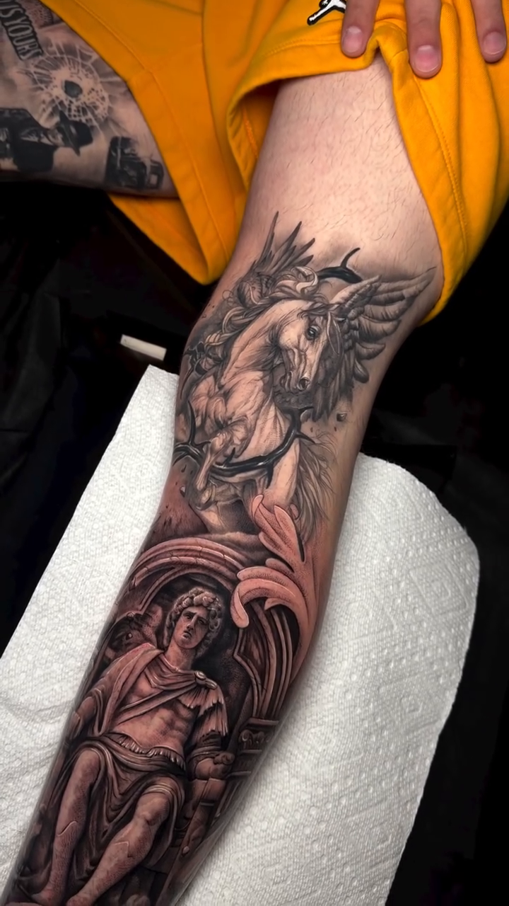 Tattoo by @dead_im_sure — realism, black_and_grey