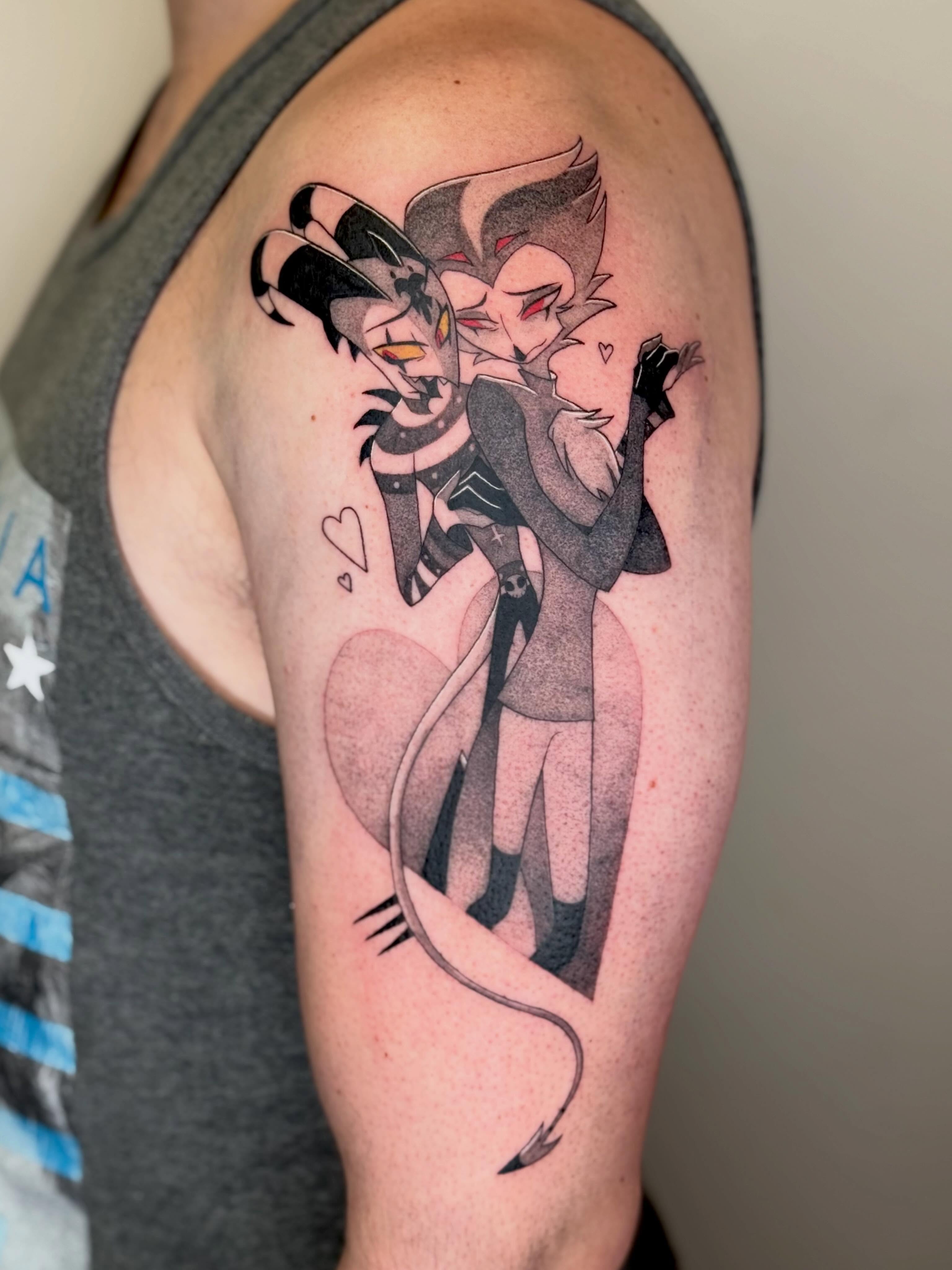 Tattoo by @emkriegart — anime