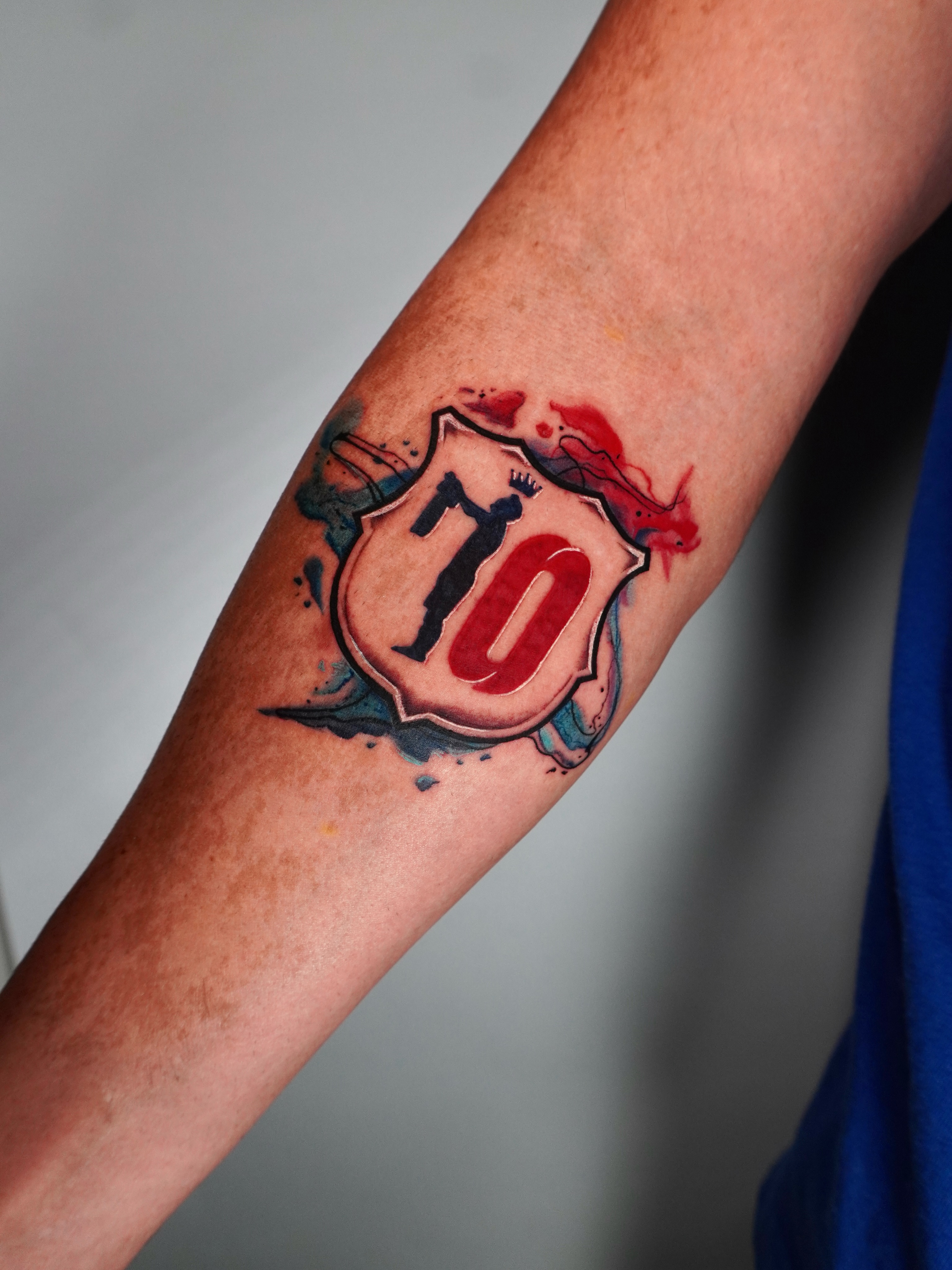 Tattoo by @santostefano.tattoo โ watercolor