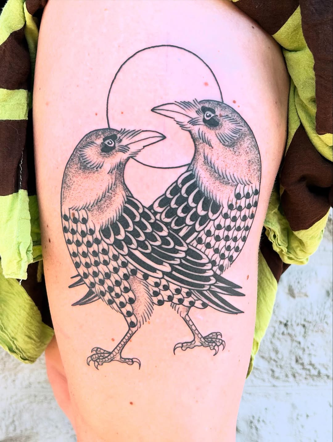 Tattoo by @eekpdx — dotwork, black_and_grey