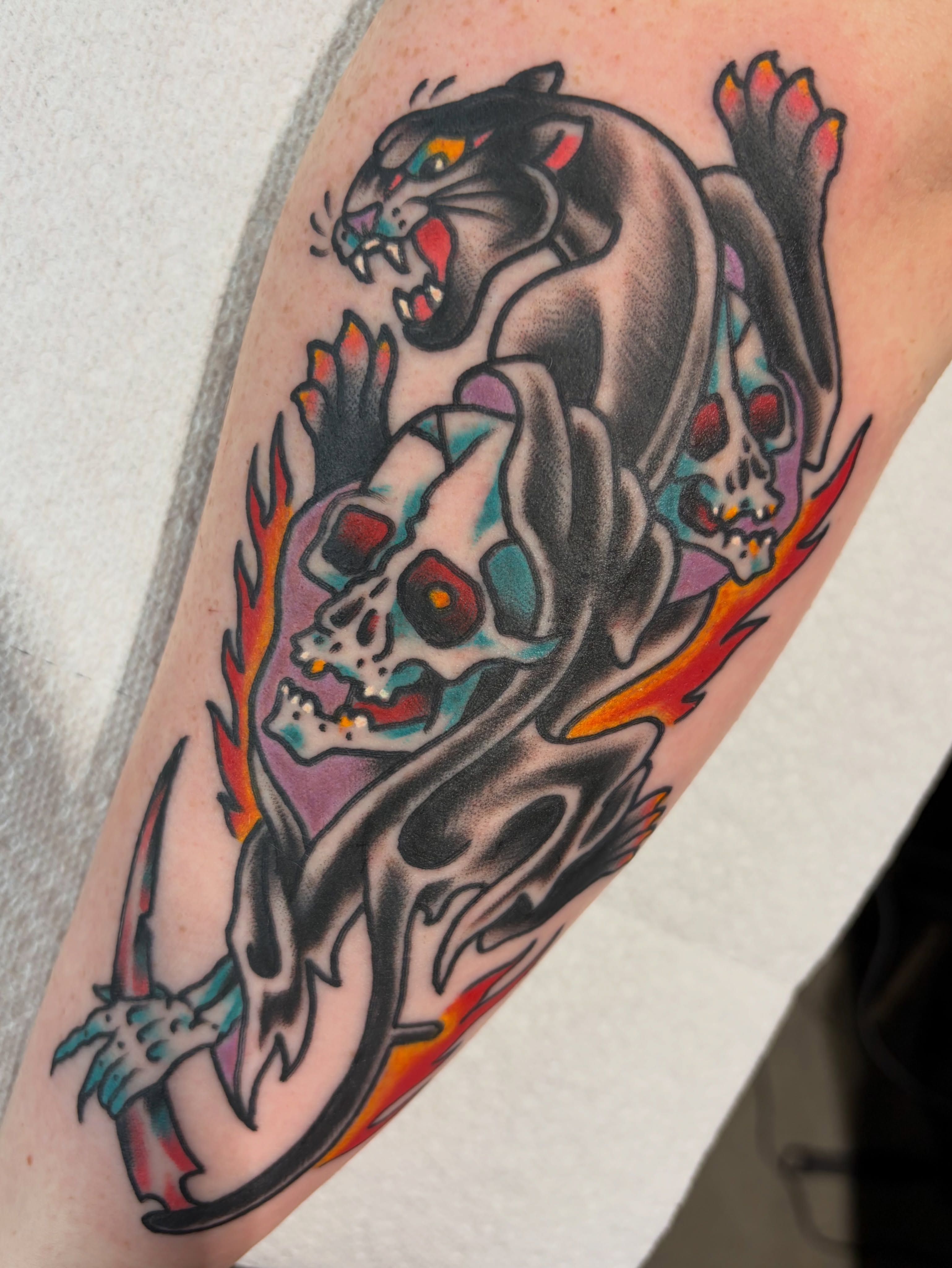Tattoo by @garrettxjerome — american_traditional, neo_traditional