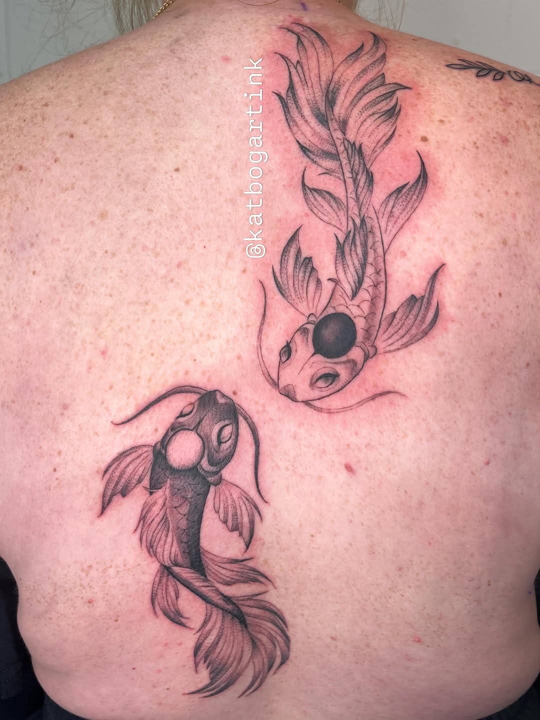 Tattoo by @katbogartink — japanese_irezumi, black_and_grey