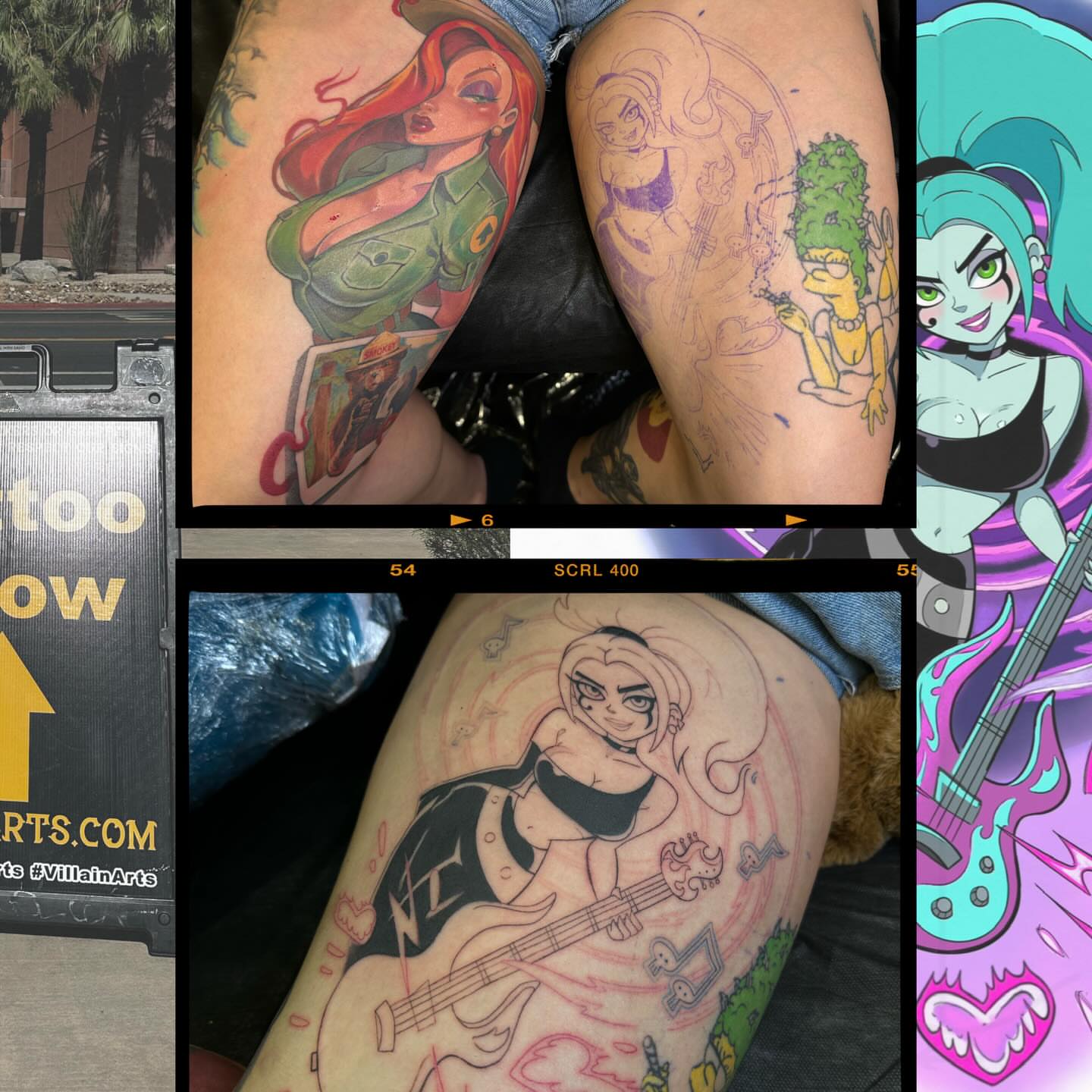Anime character anime tattoo on the thigh by πΆππ πΎππππππ