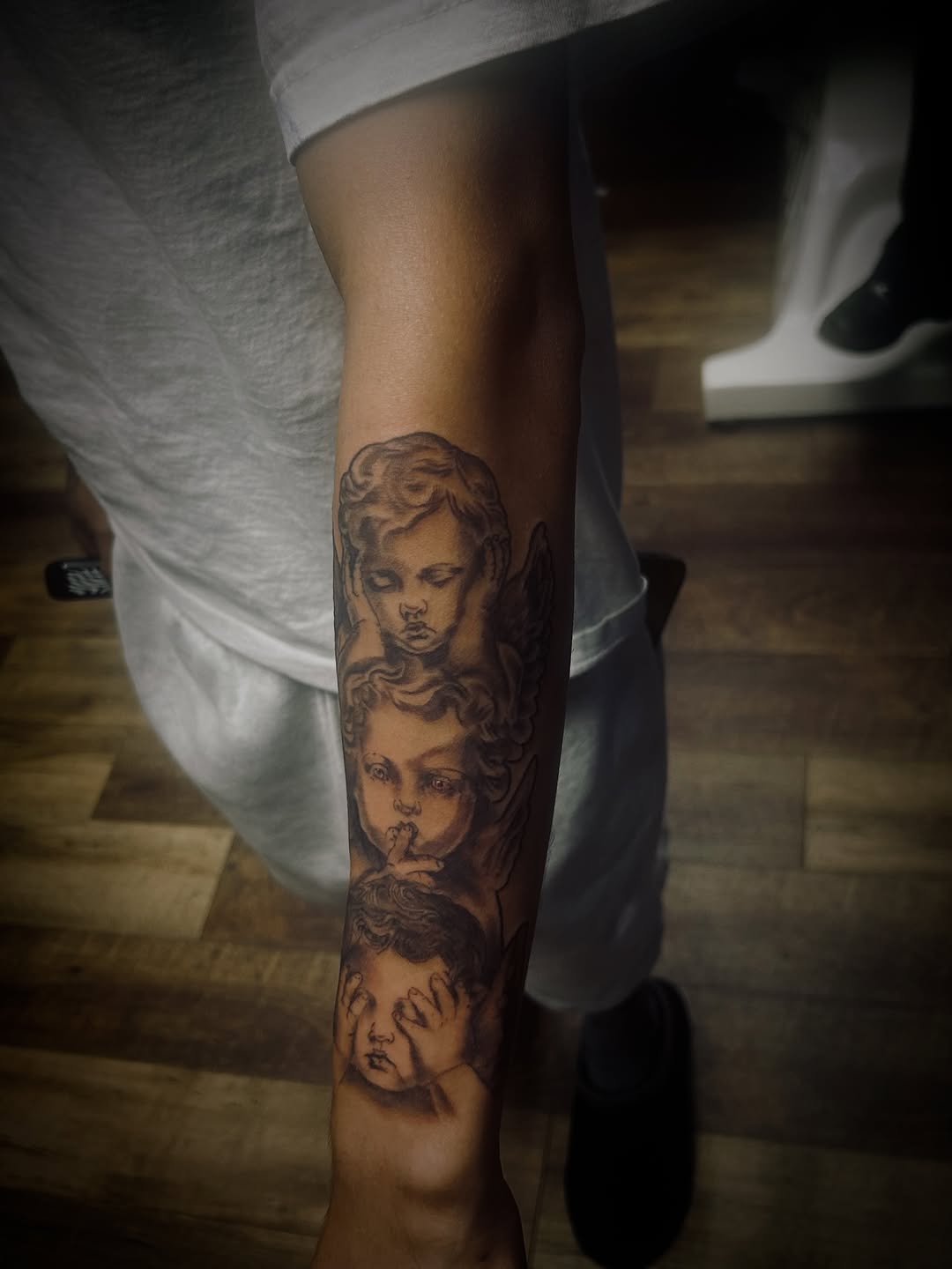 Tattoo by @the_tatuador265 β realism, black_and_grey