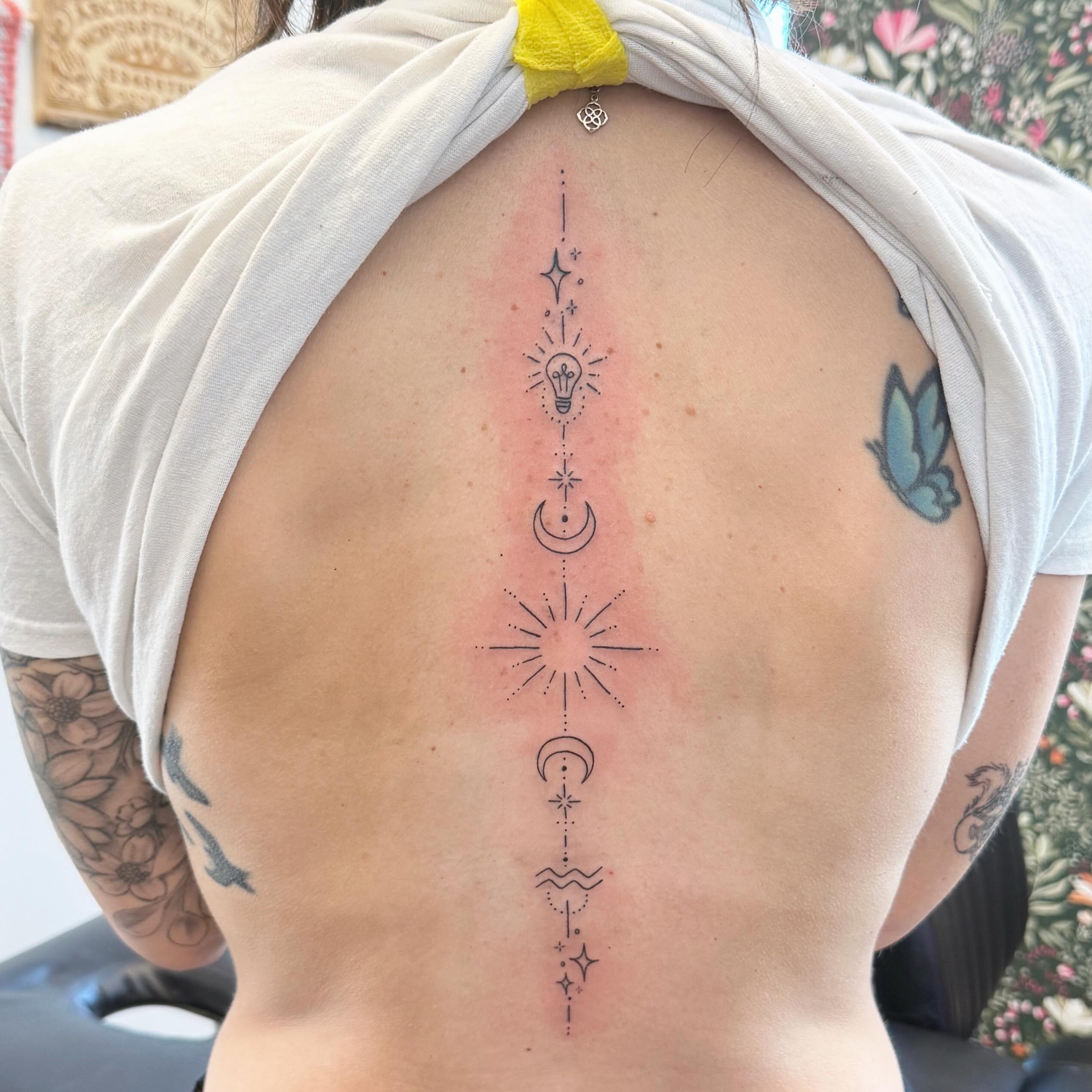 Tattoo by @lunarstudiosart — dotwork, geometric